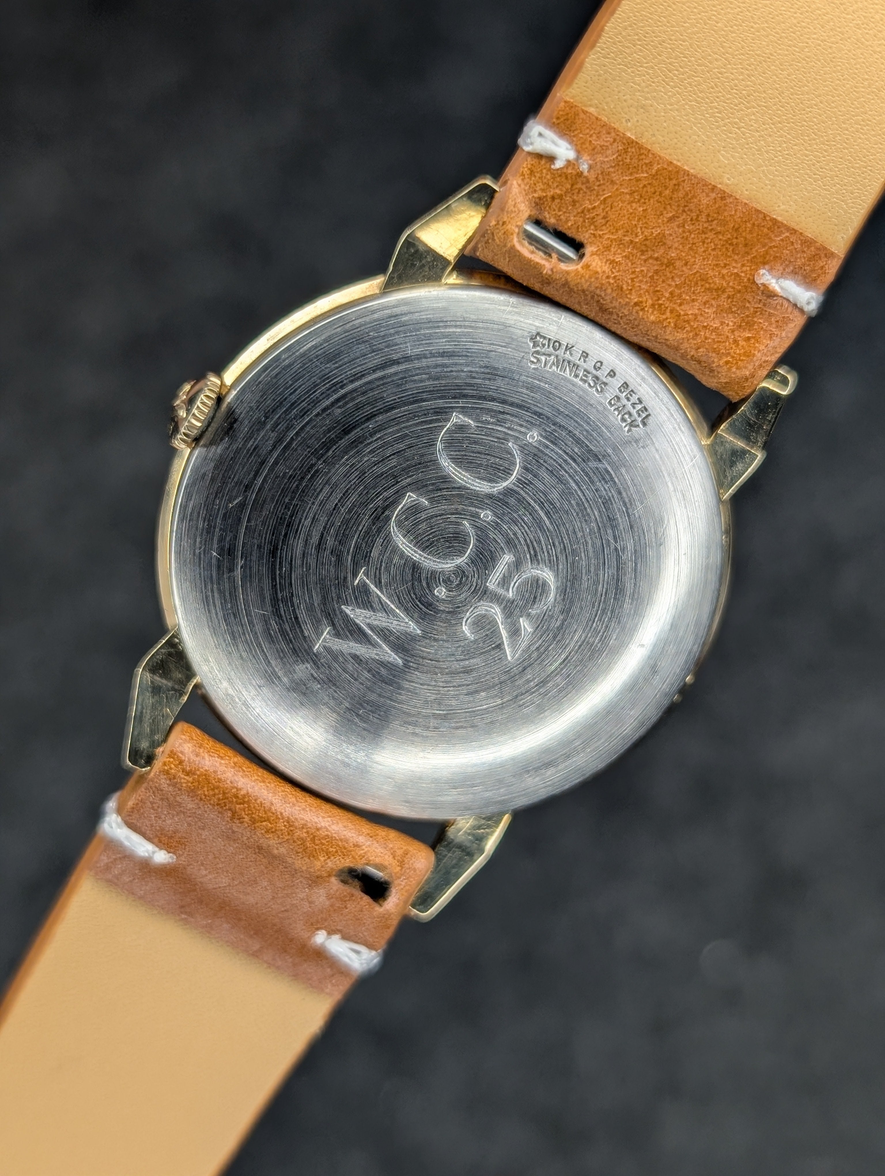 1950's Wittnauer Horned Lugs/Red Date - Manual Wind (Serviced)