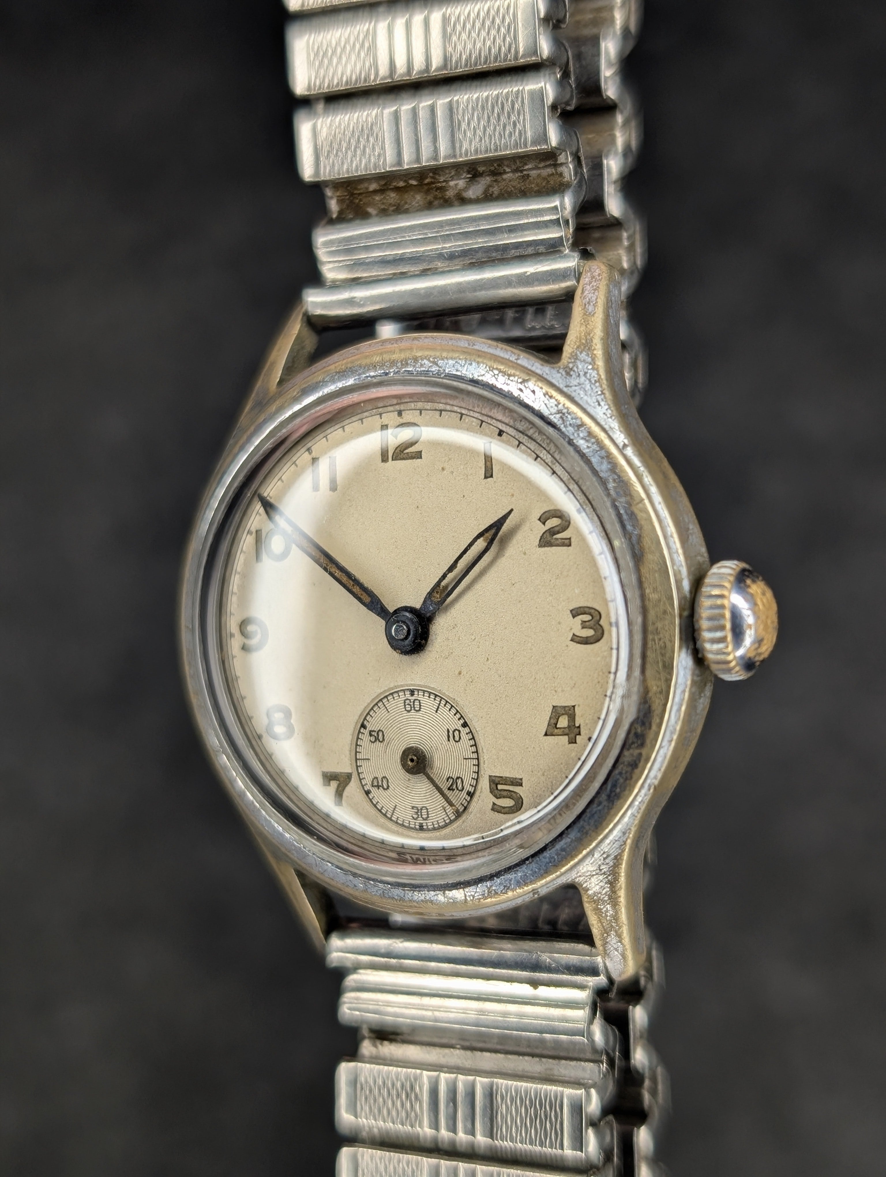 1940's Military Sterile Dial - Manual Wind