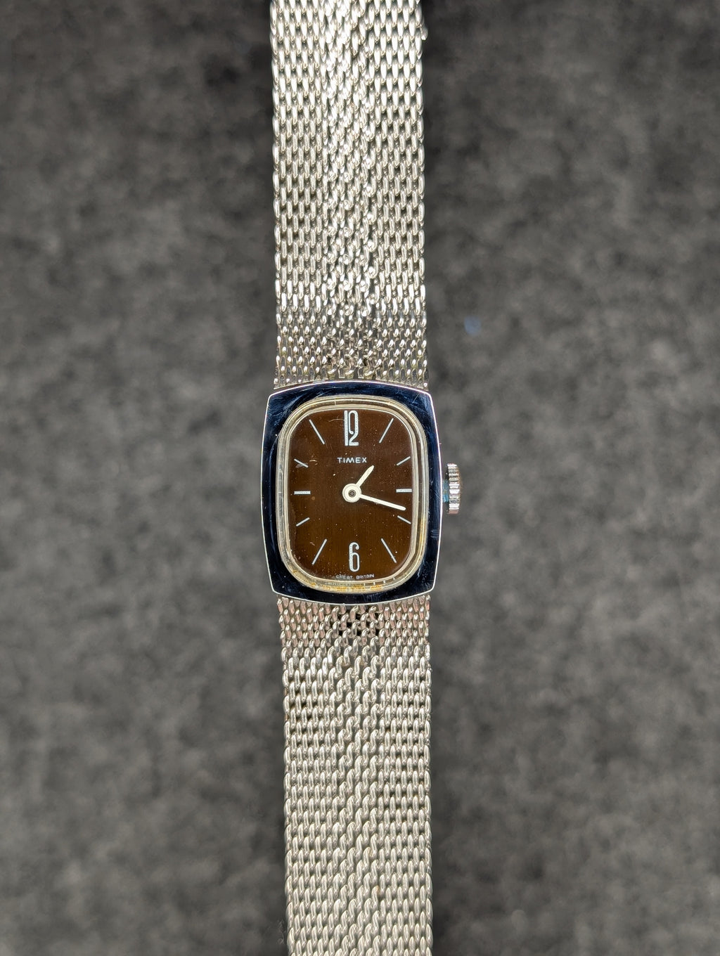 1970's Timex Maroon Dial - Manual Wind