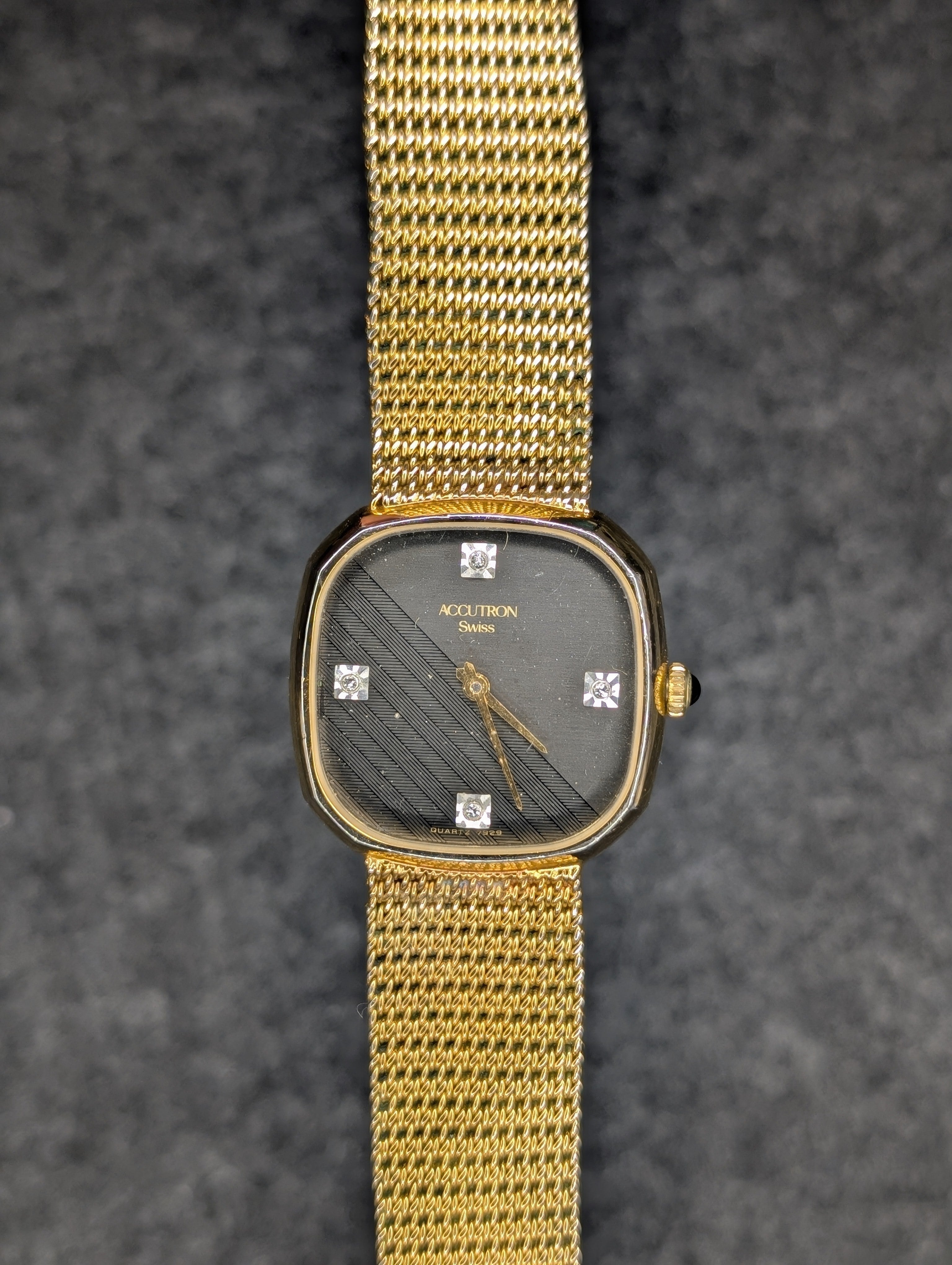 1980's Bulova Accutron Integrated Bracelet - Quartz