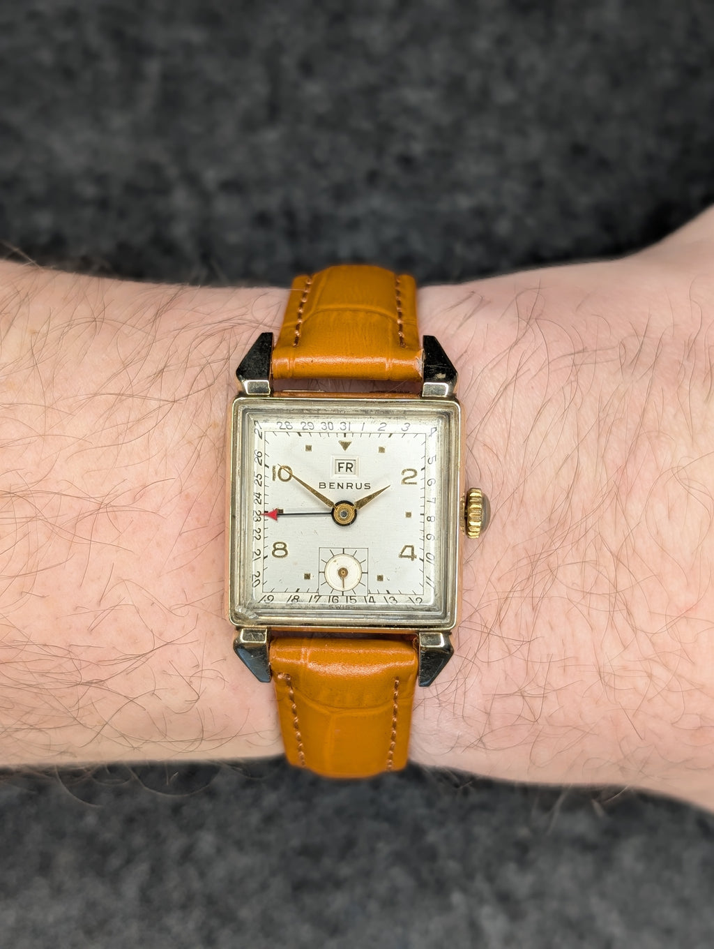 1950's Benrus Day/Date Pointer Calendar Tank