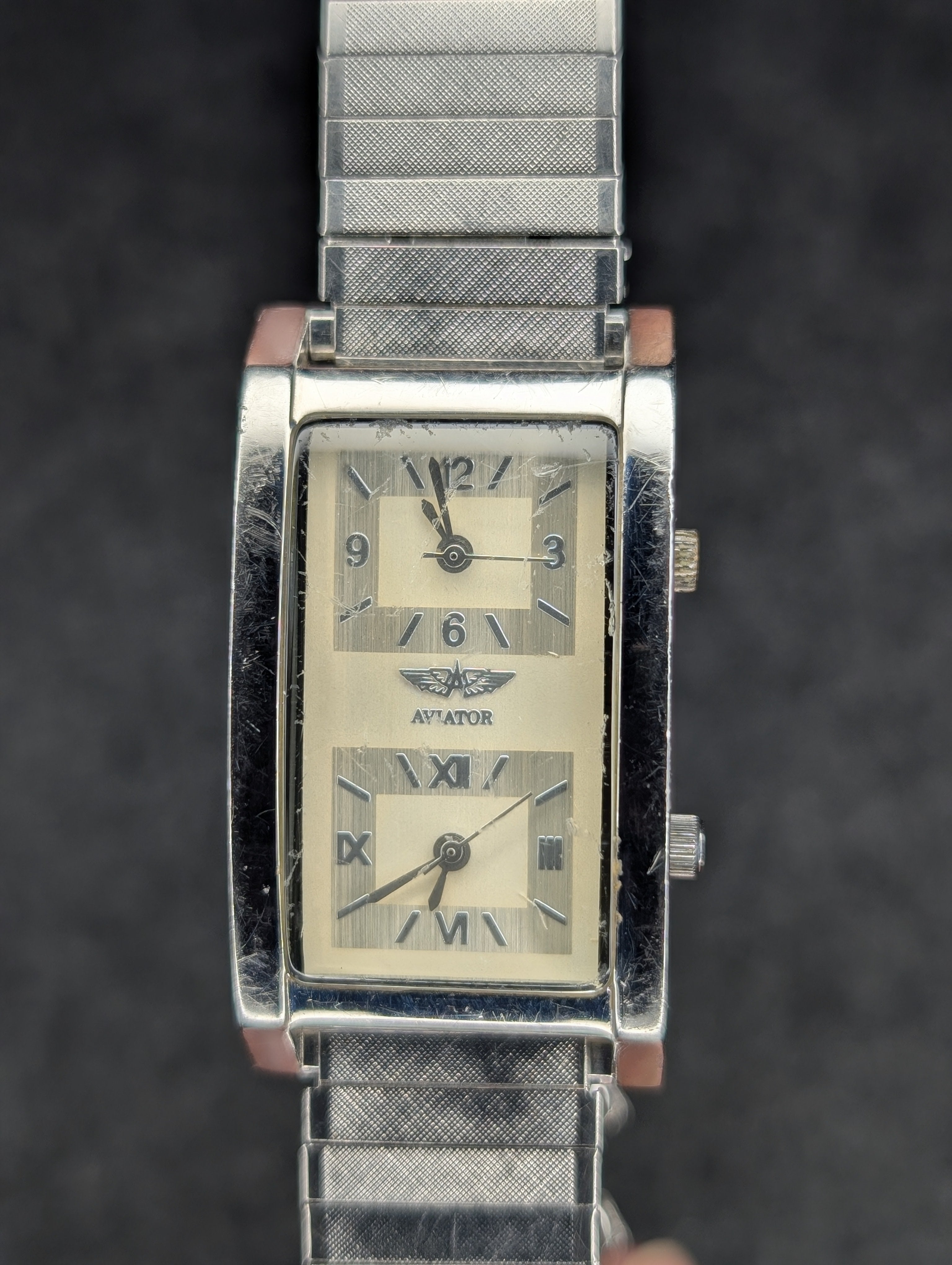 Vintage Aviator Dual Time - Quartz