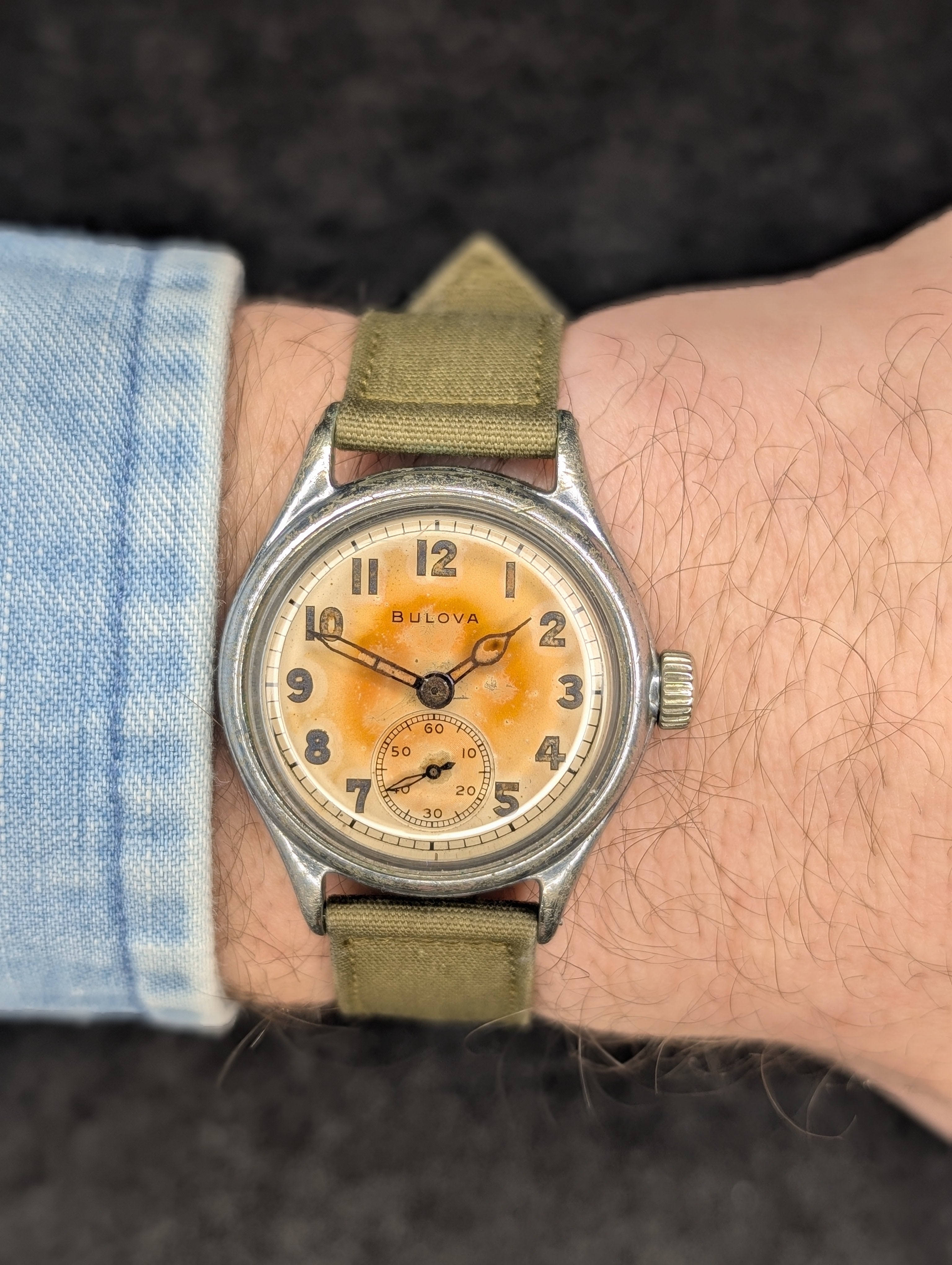 1940's Bulova Ordinance Dept - Military Issued