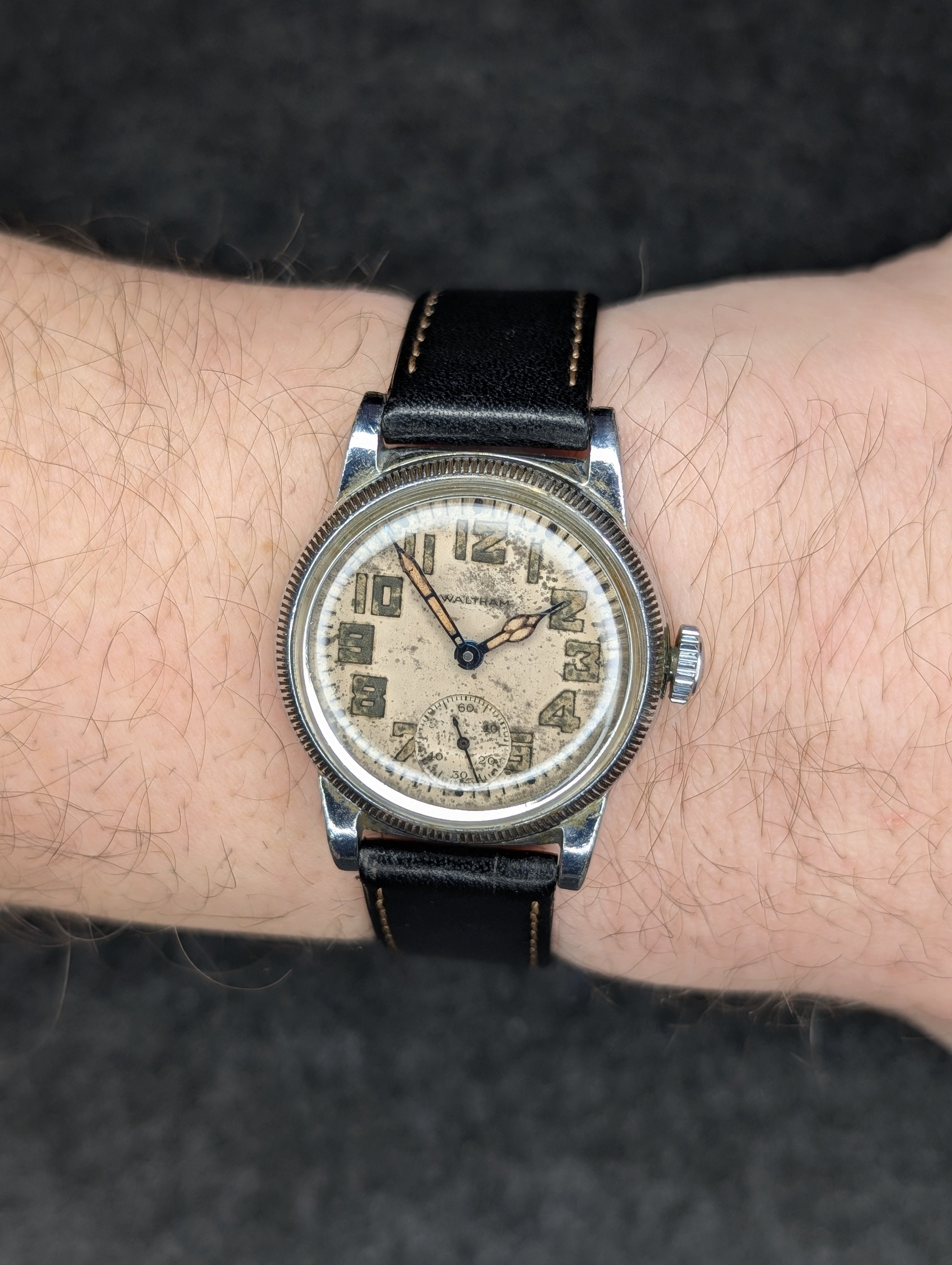1930's Waltham WWII Field Watch - Manual Wind