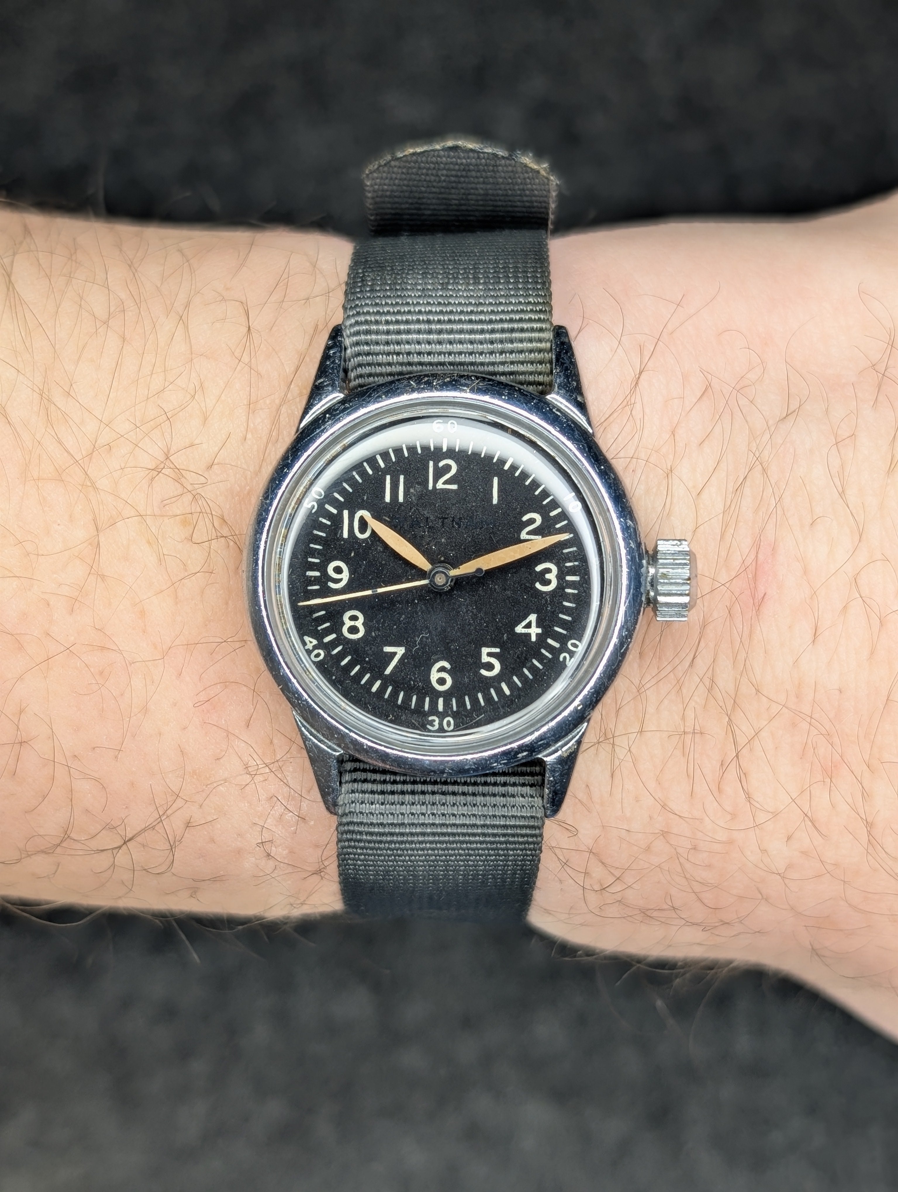 1940's Waltham A-11 Military Issued - Manual Wind (w/Hack)