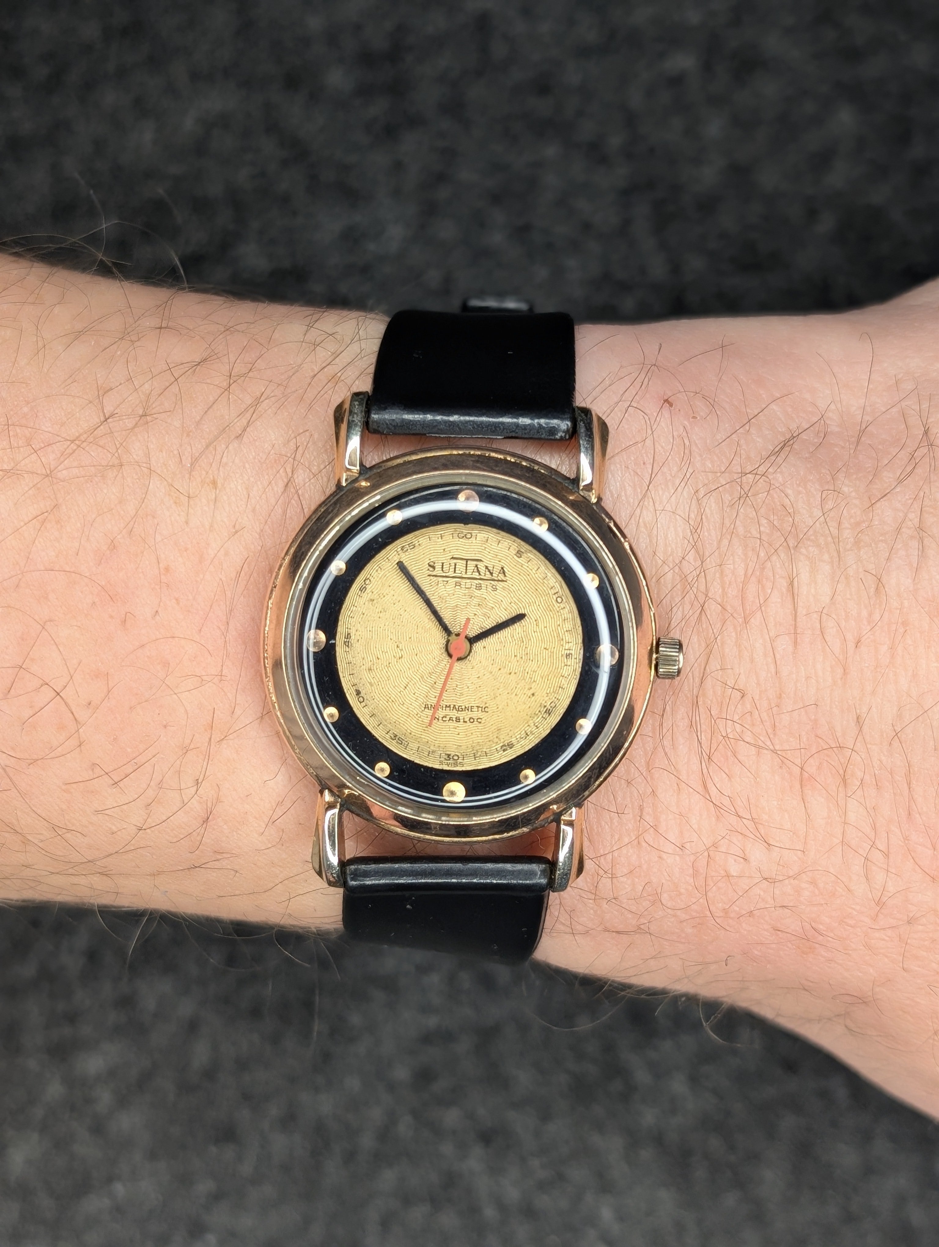 1950's Sultana Guilloche Two Tone Dial - Manual Wind