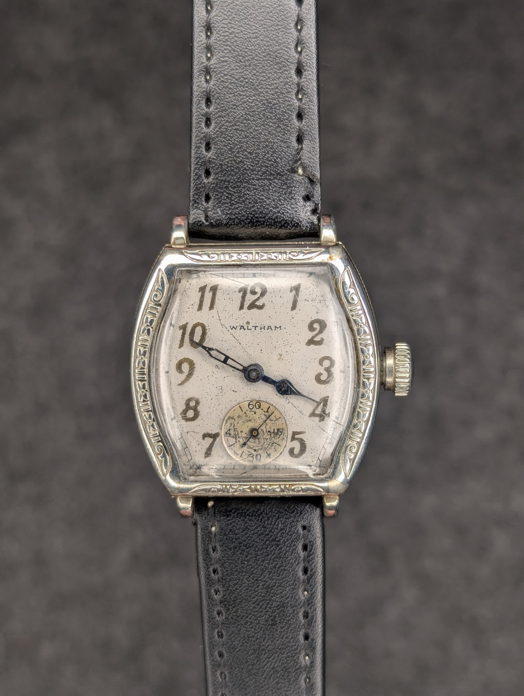 1931 Waltham Tonneau Case - Manual Wind