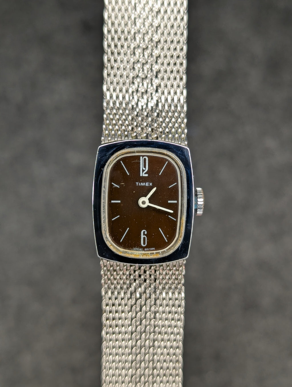 1970's Timex Maroon Dial - Manual Wind