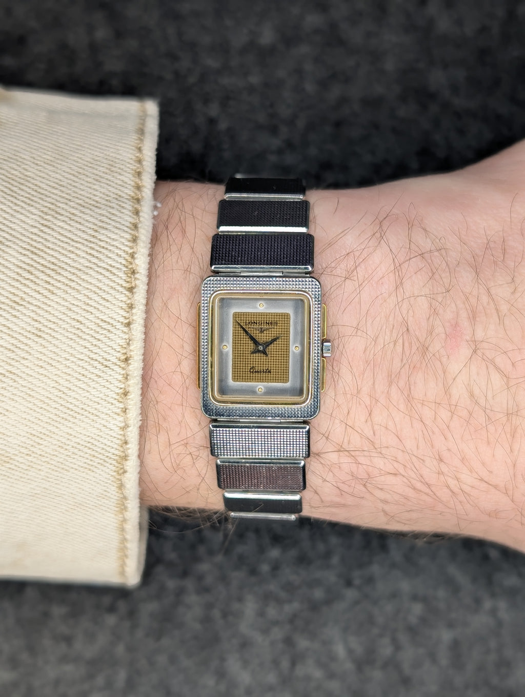 1970's Longines Tank (Integrated Bracelet)- Quartz