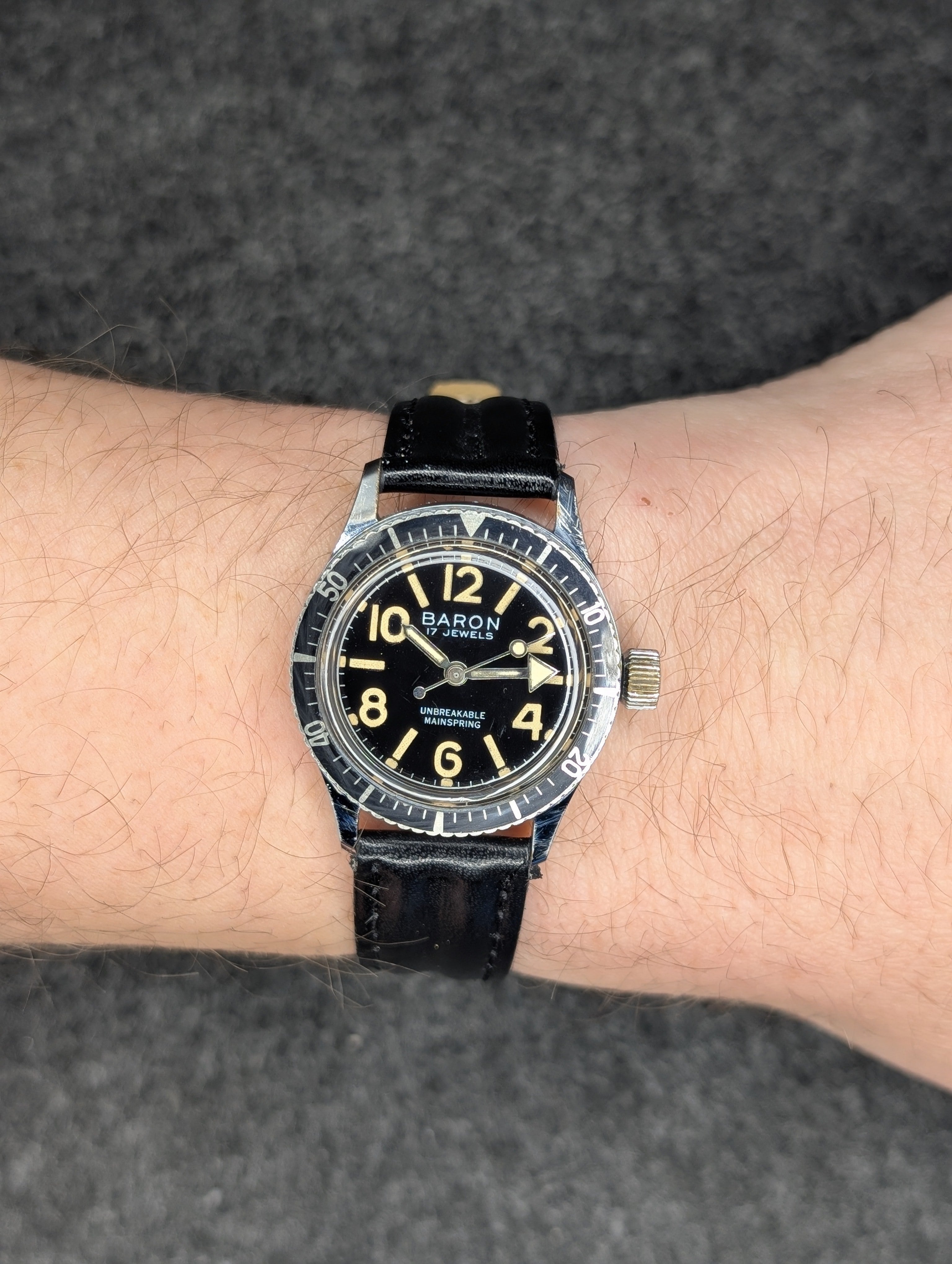 1970's Baron "Cadet" Skindiver - Manual Wind