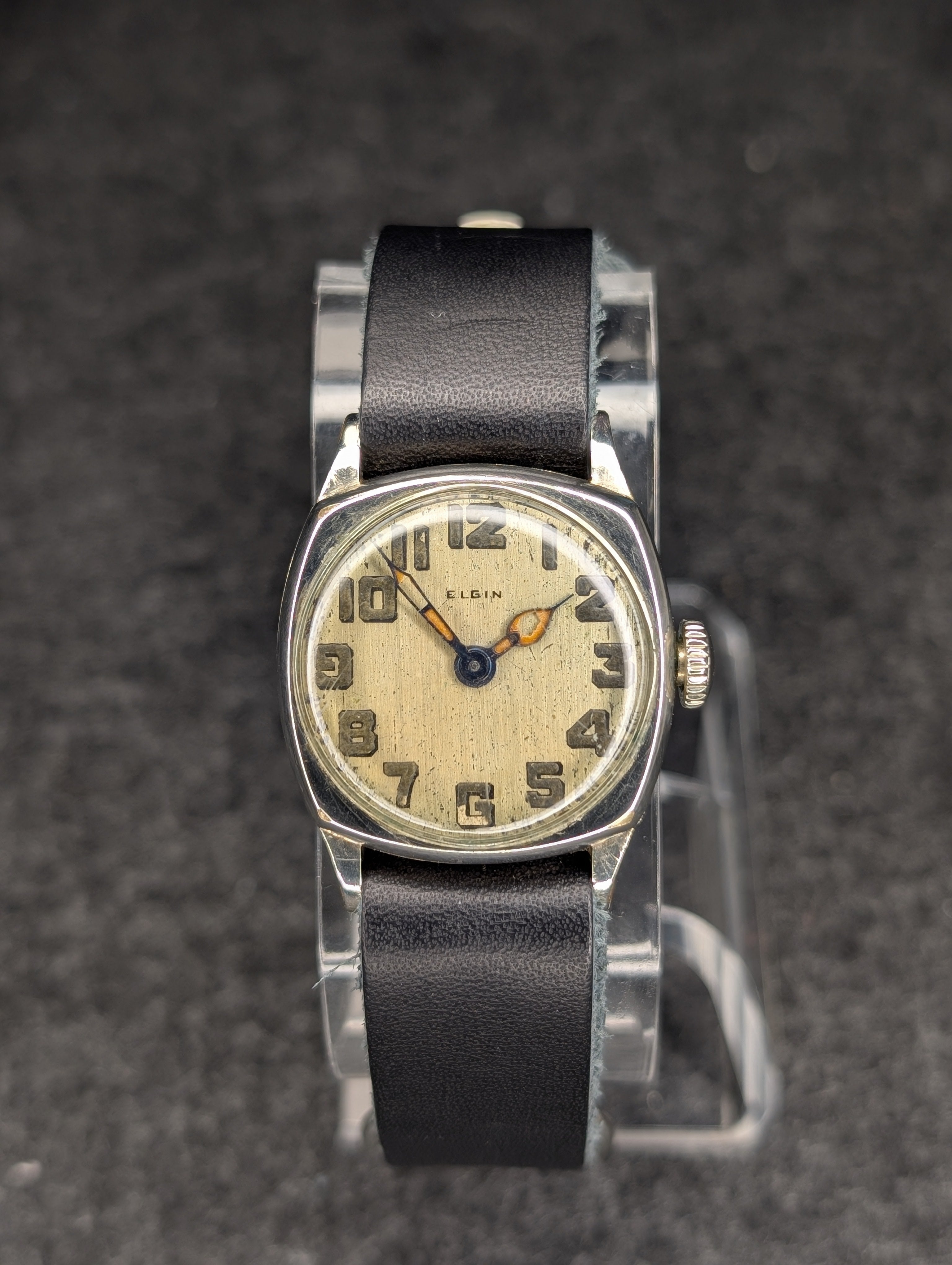 1920's Elgin Cushion Case - Manual Wind