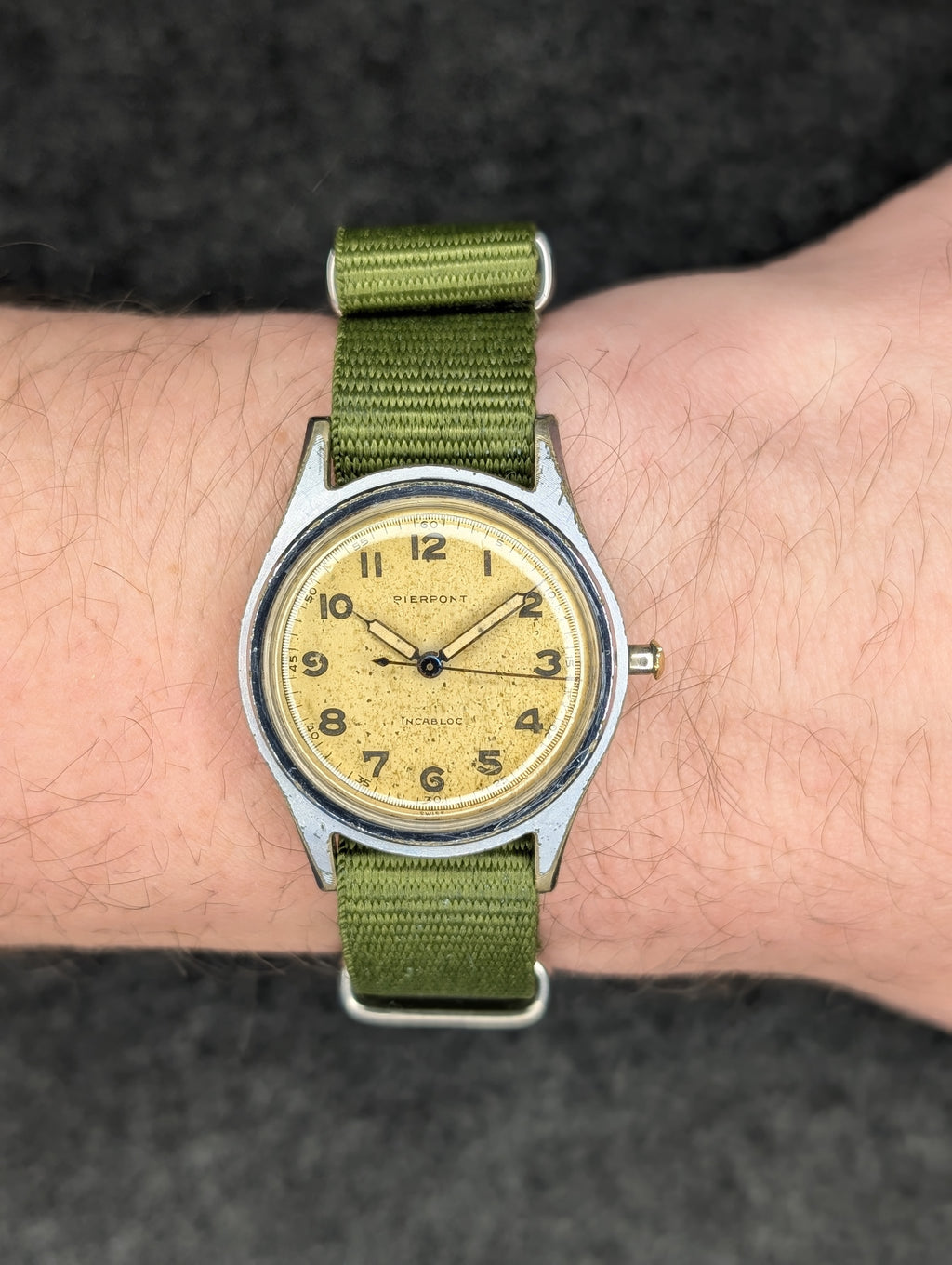 1940's Pierpont Military Field Watch - Manual Wind