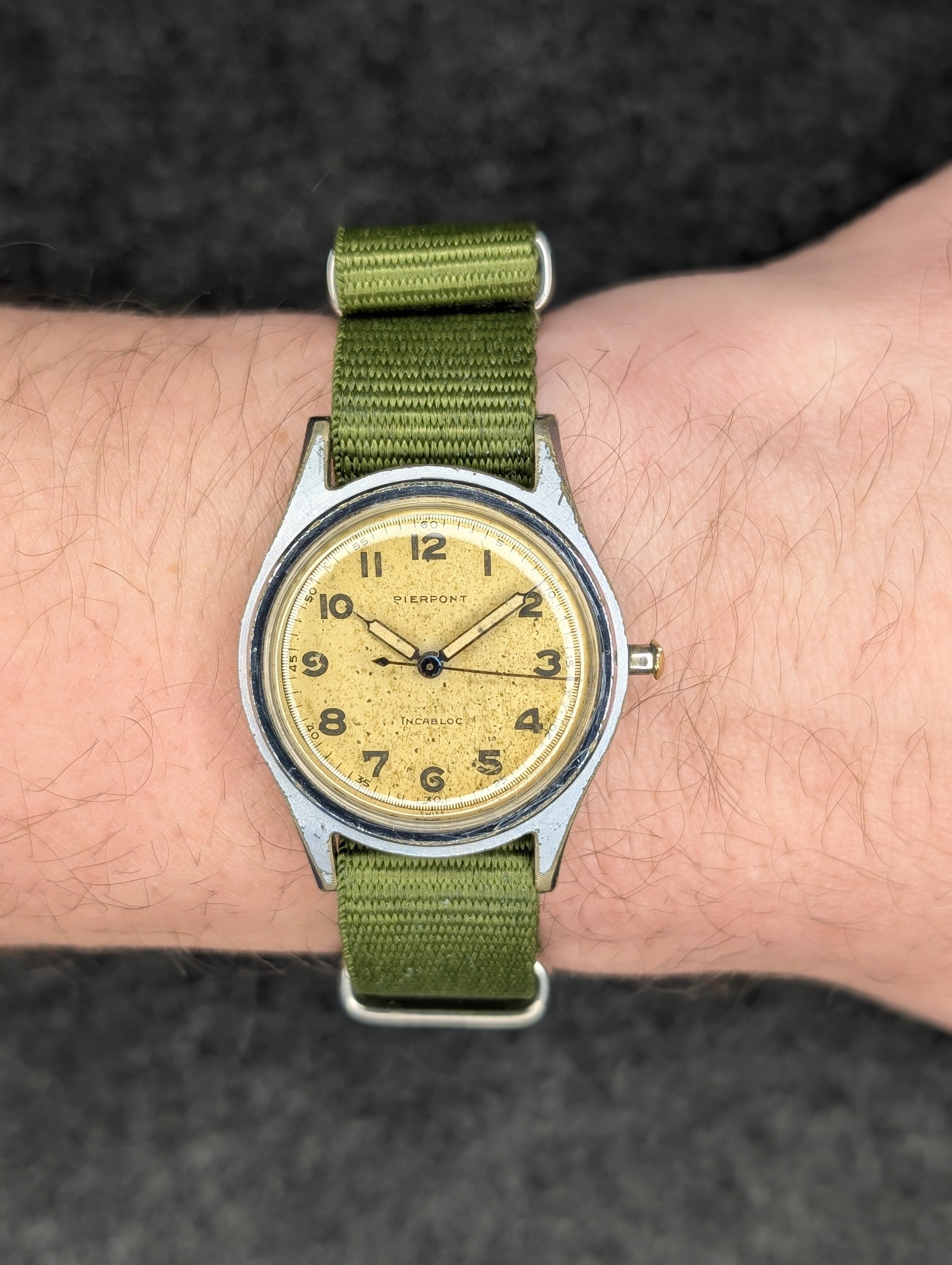 1940's Pierpont Military Field Watch - Manual Wind