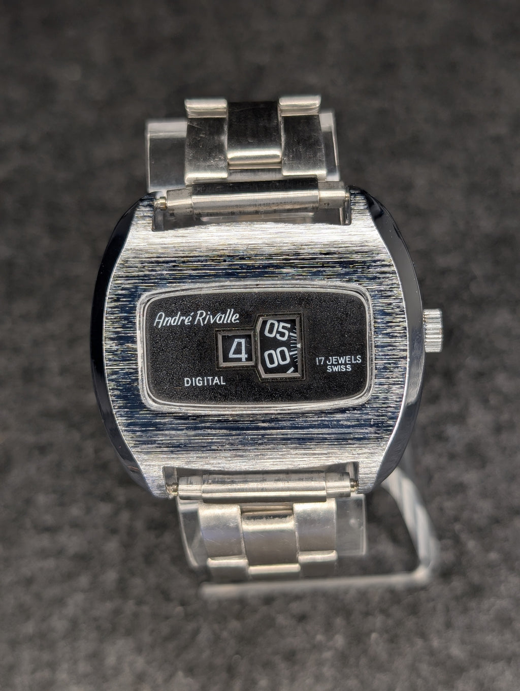 1970's Andre Rivalle Jump Hour - Manual Wind