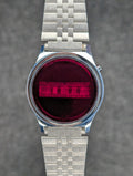 1980's Swiss Red Dial Electric Watch