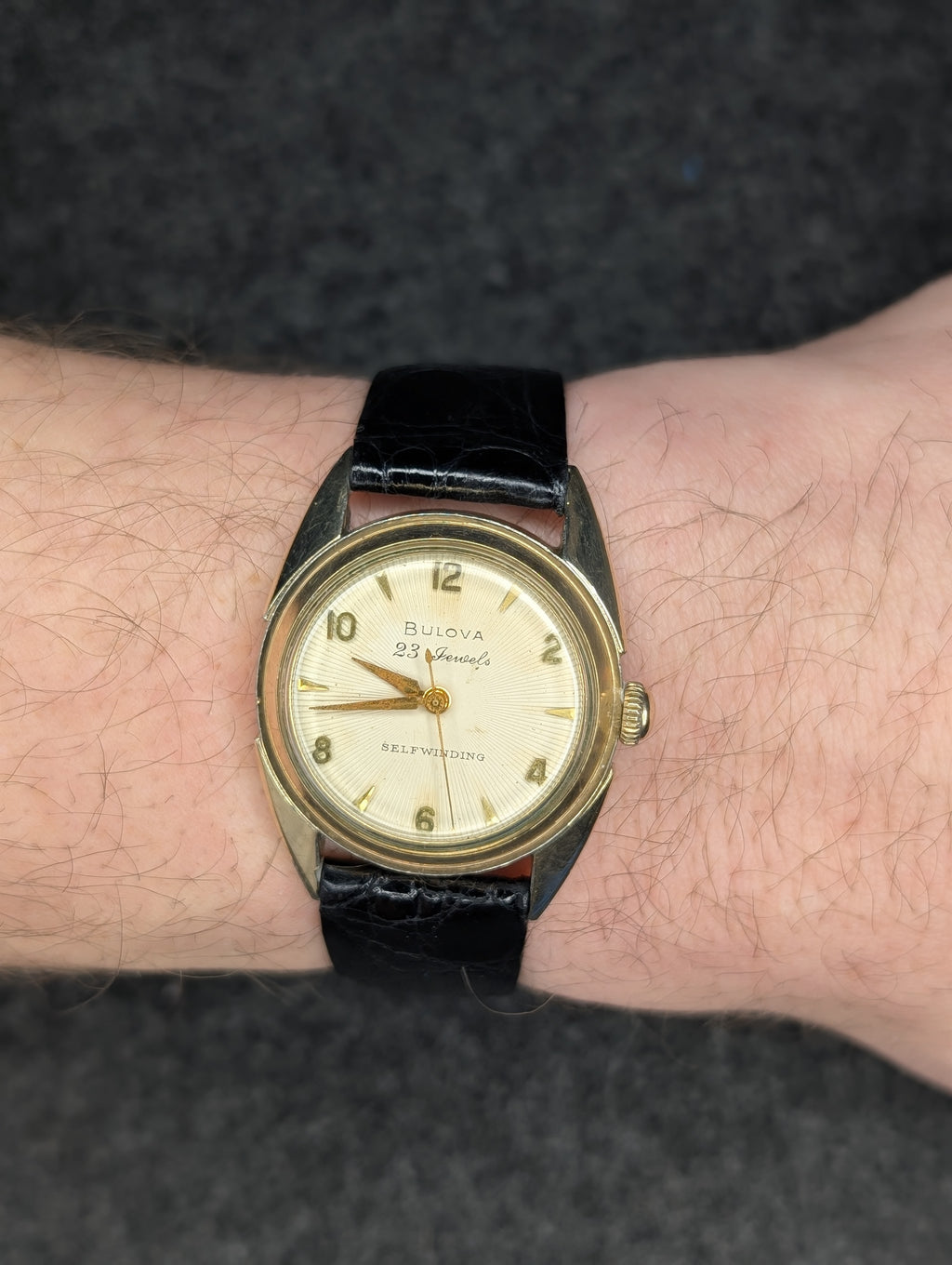 1959 Bulova 23 Jewel Sunburst Dial- Self-Wind