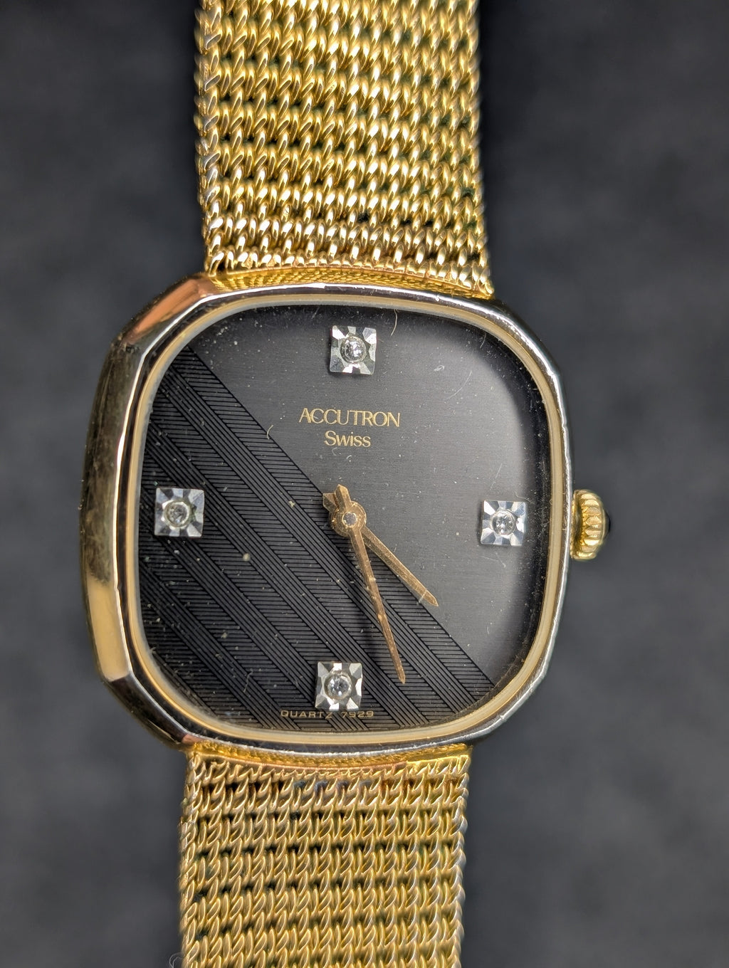 1980's Bulova Accutron Integrated Bracelet - Quartz