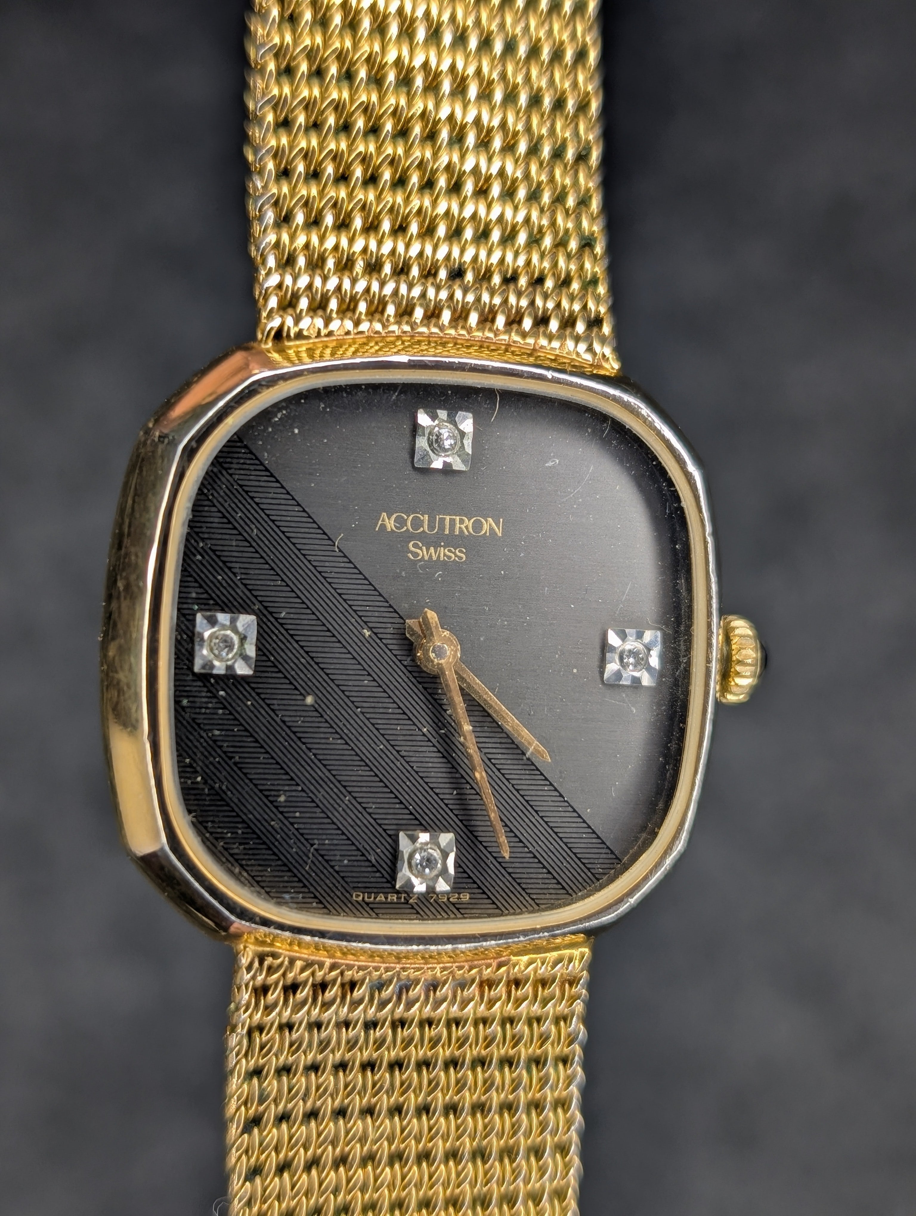 1980's Bulova Accutron Integrated Bracelet - Quartz