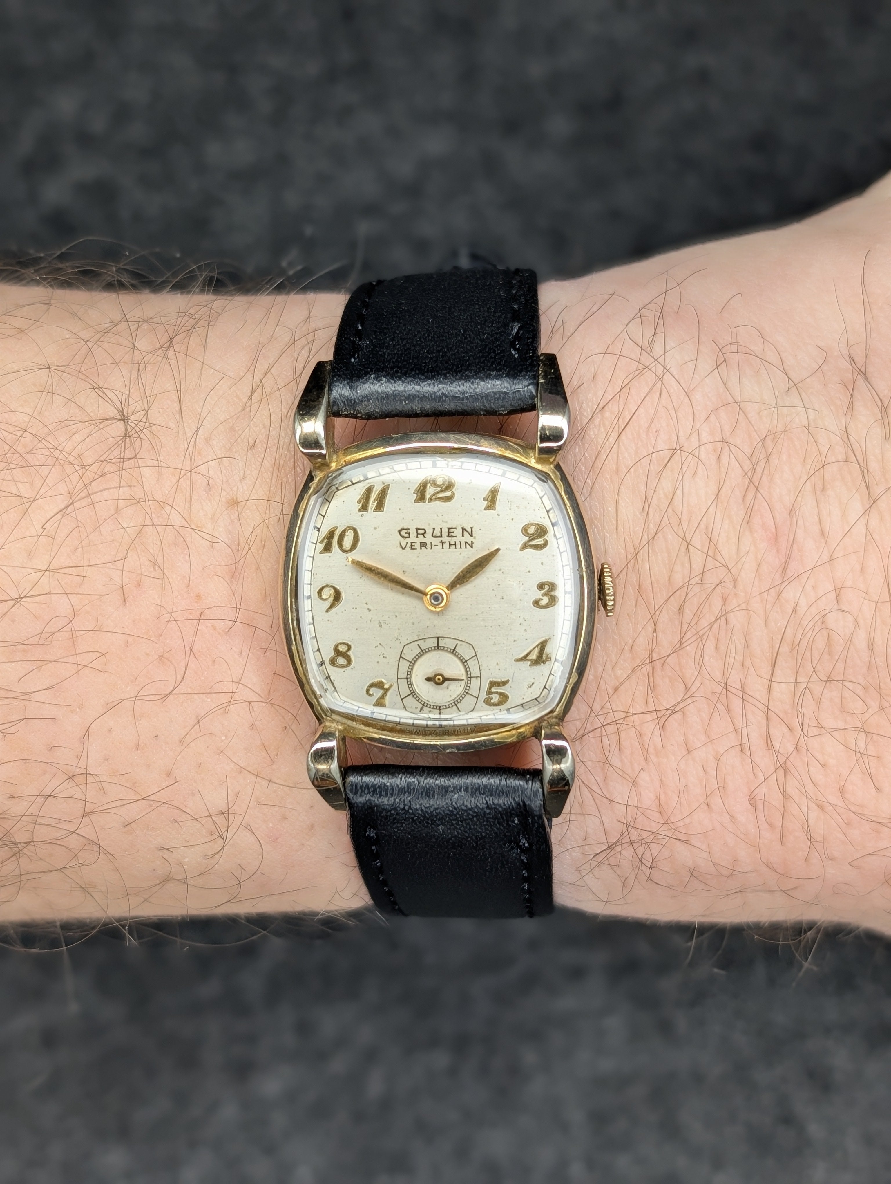 1940's Gruen Ver-Thin "Yale" Tank