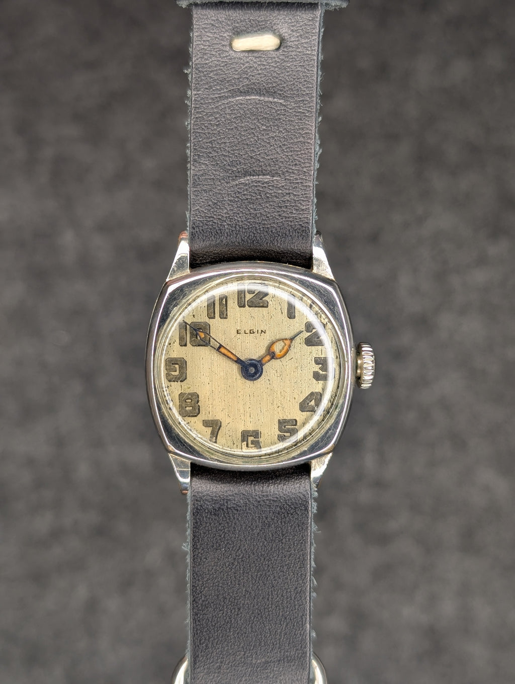 1920's Elgin Cushion Case - Manual Wind