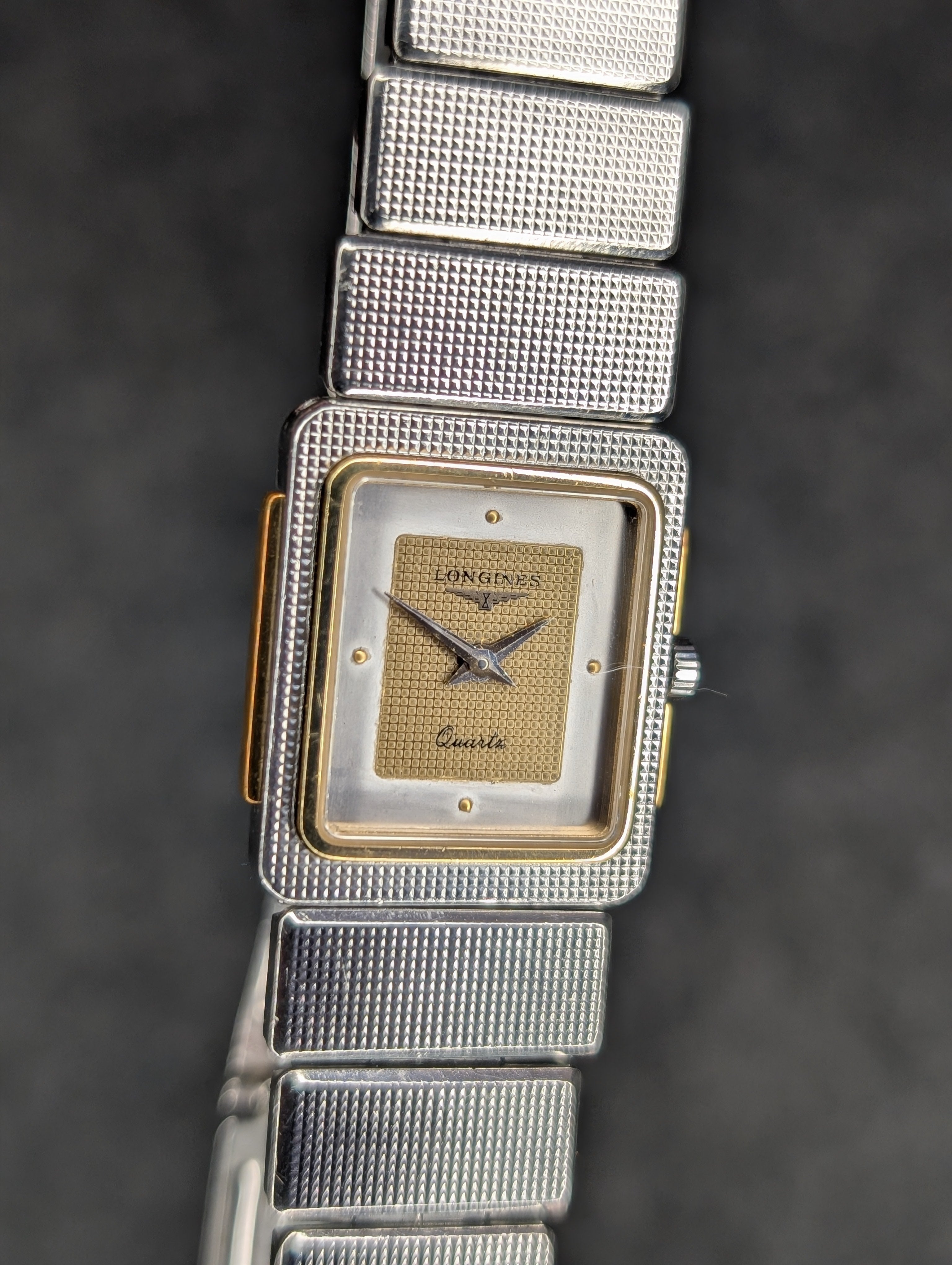1970's Longines Tank (Integrated Bracelet)- Quartz
