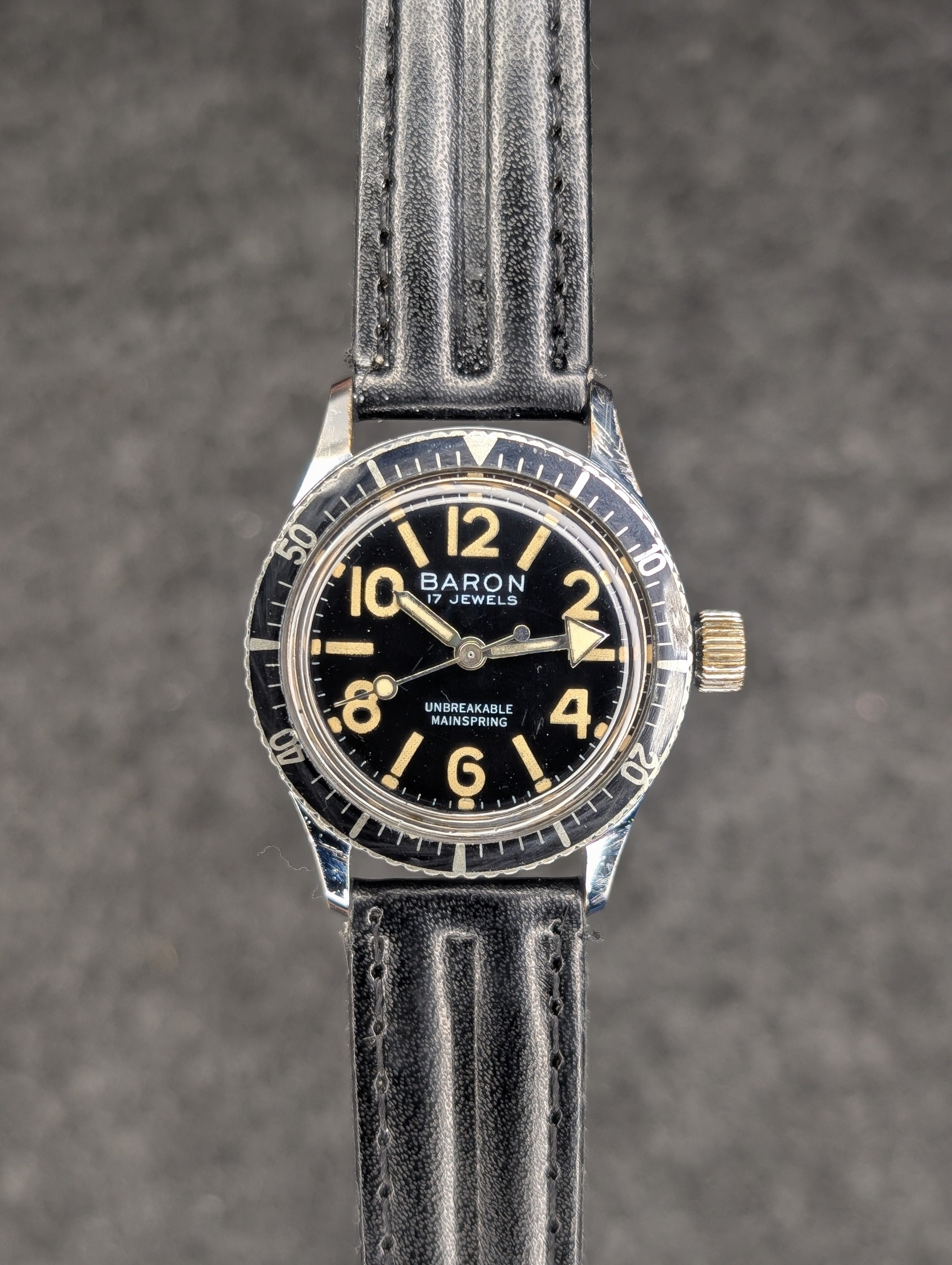 1970's Baron "Cadet" Skindiver - Manual Wind