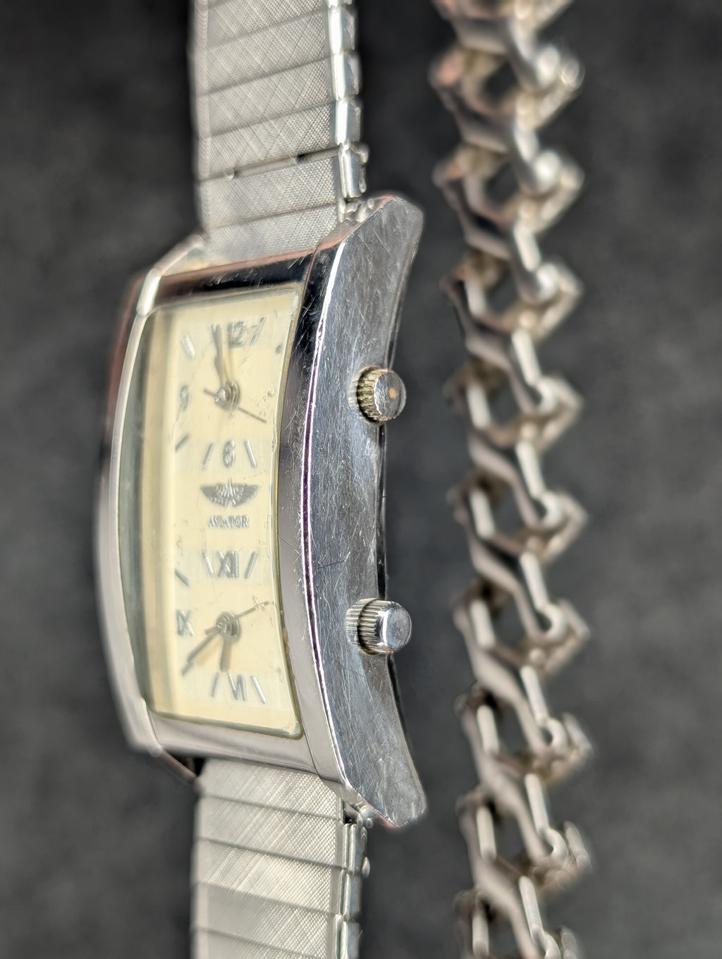 Vintage Aviator Dual Time - Quartz