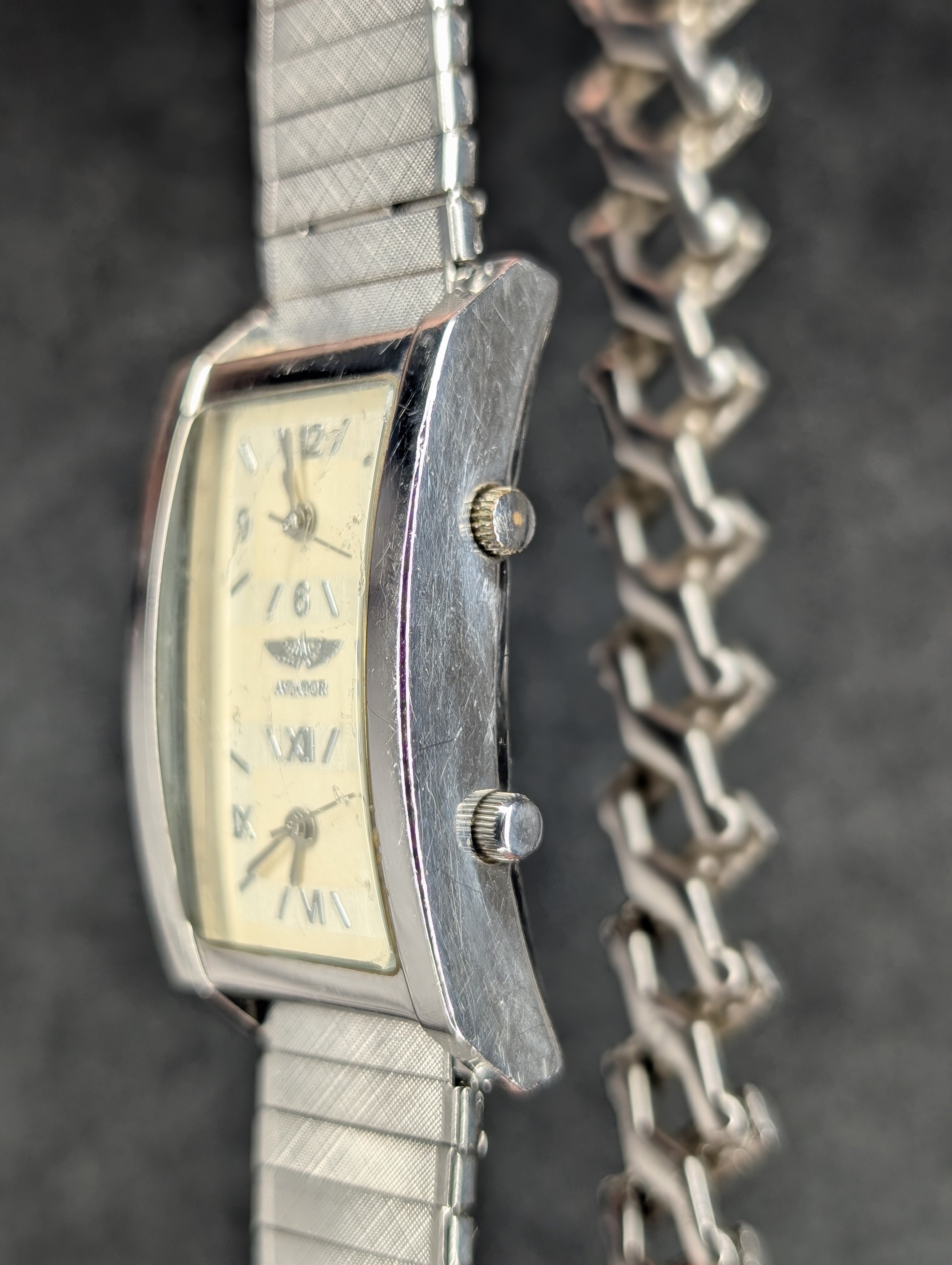 Vintage Aviator Dual Time - Quartz