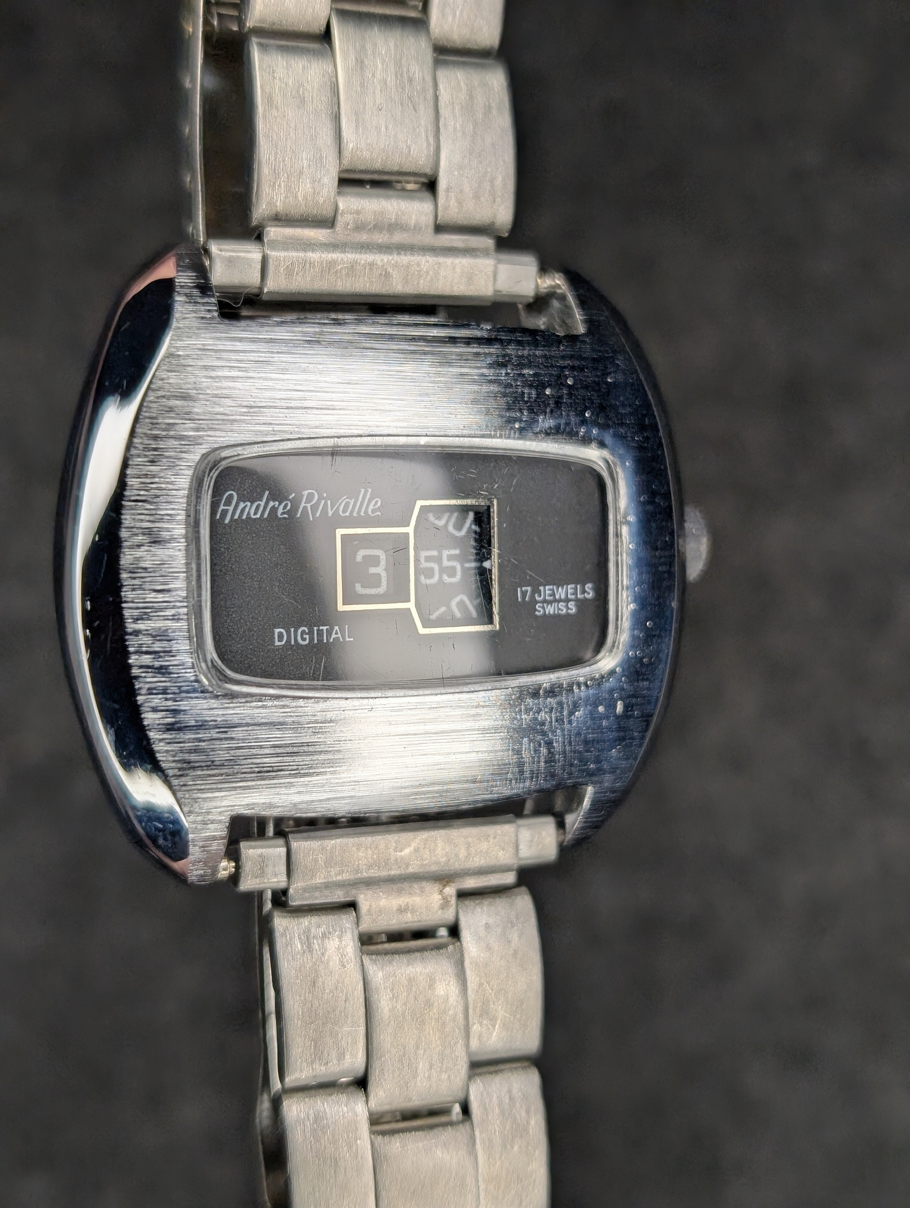 1970's Andre Rivalle Jump Hour - Manual Wind