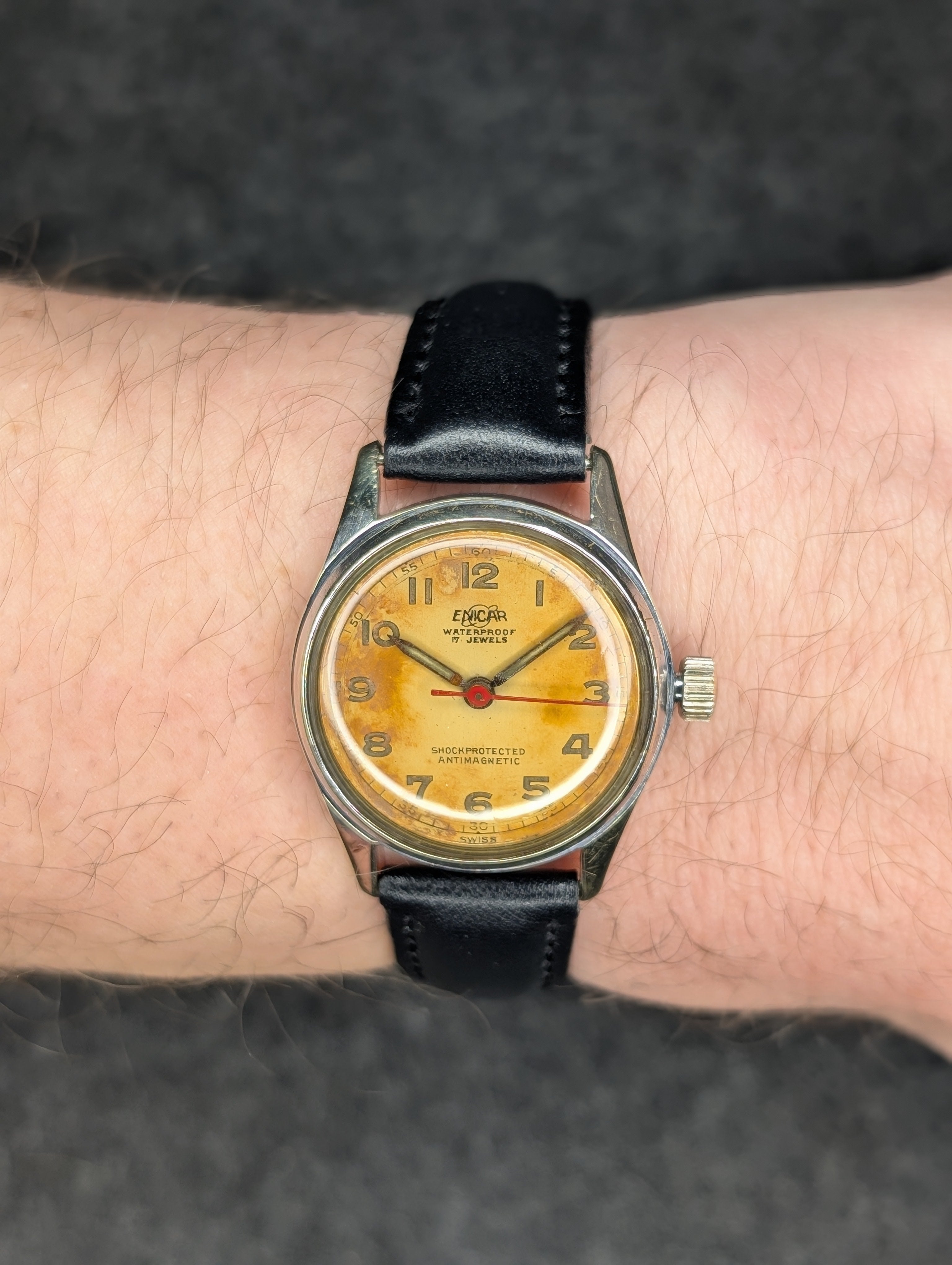 1950's Enicar Tropical Dial - Manual Wind
