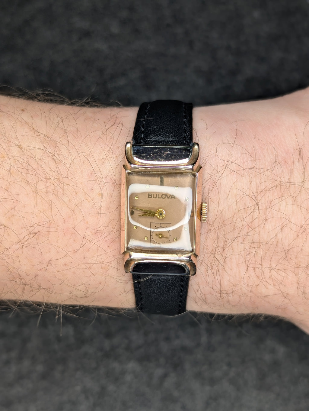 1940's Bulova Squadron - 14k Rose Gold Filled (With Box)