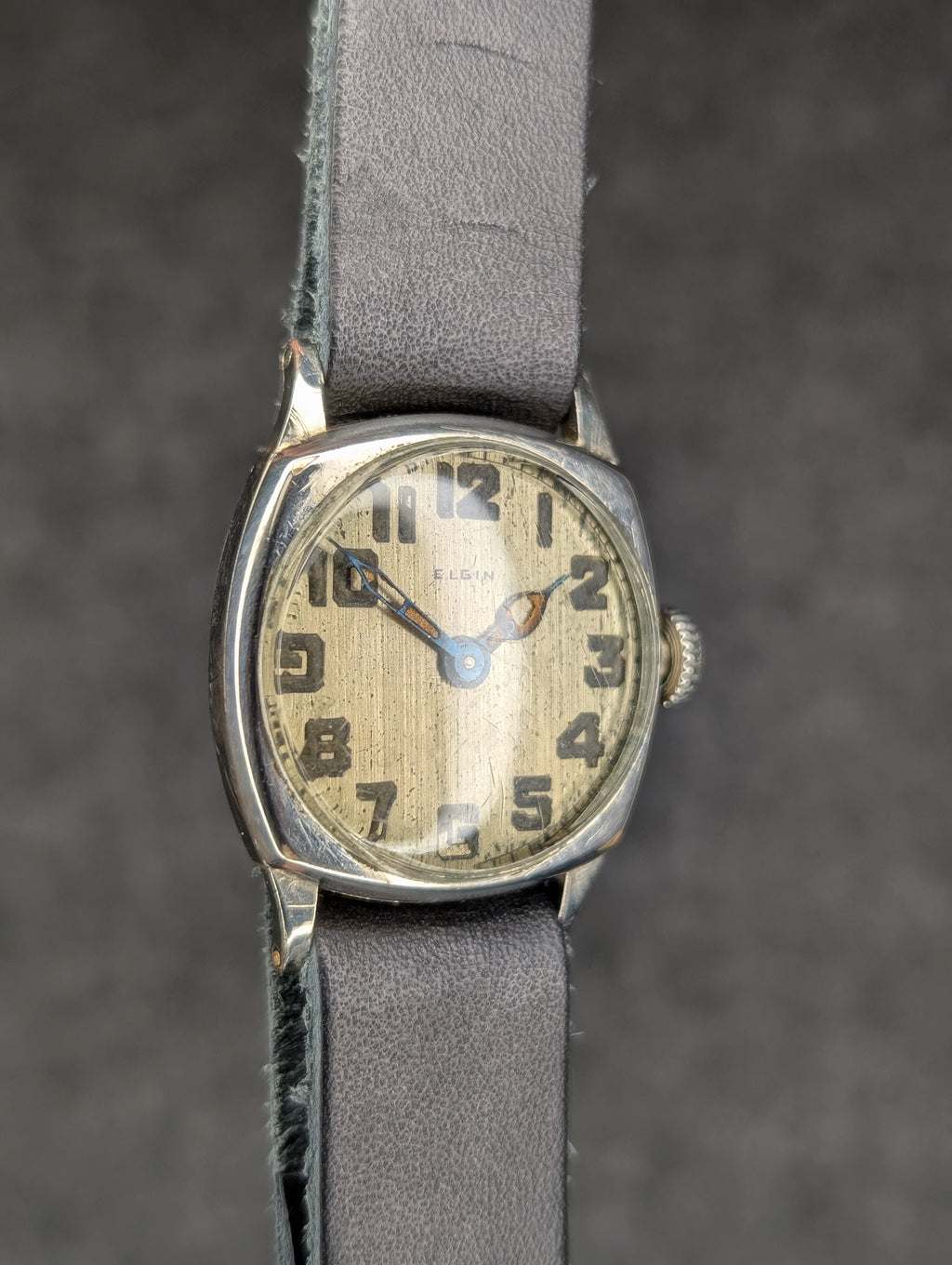 1920's Elgin Cushion Case - Manual Wind
