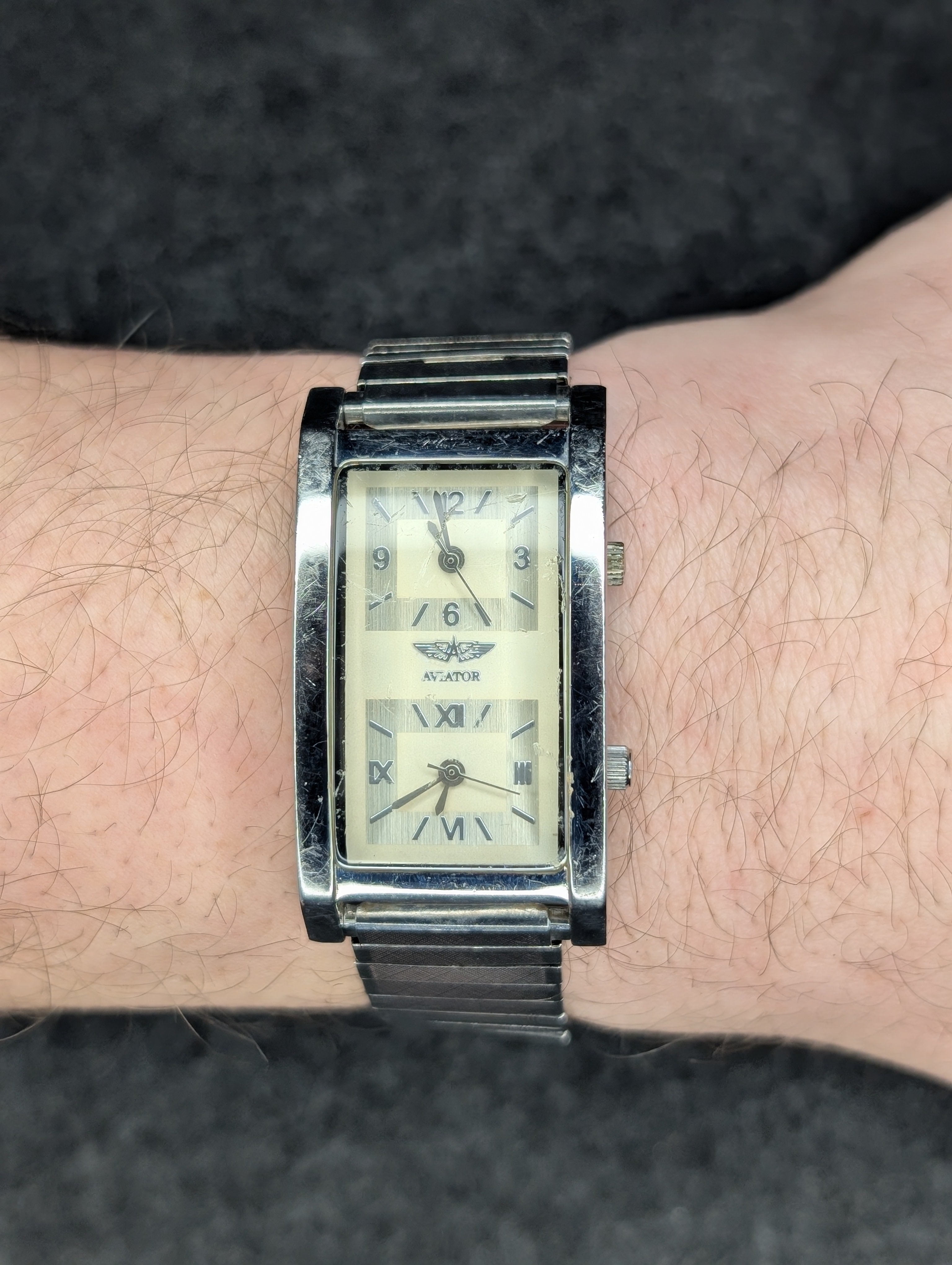 Vintage Aviator Dual Time - Quartz