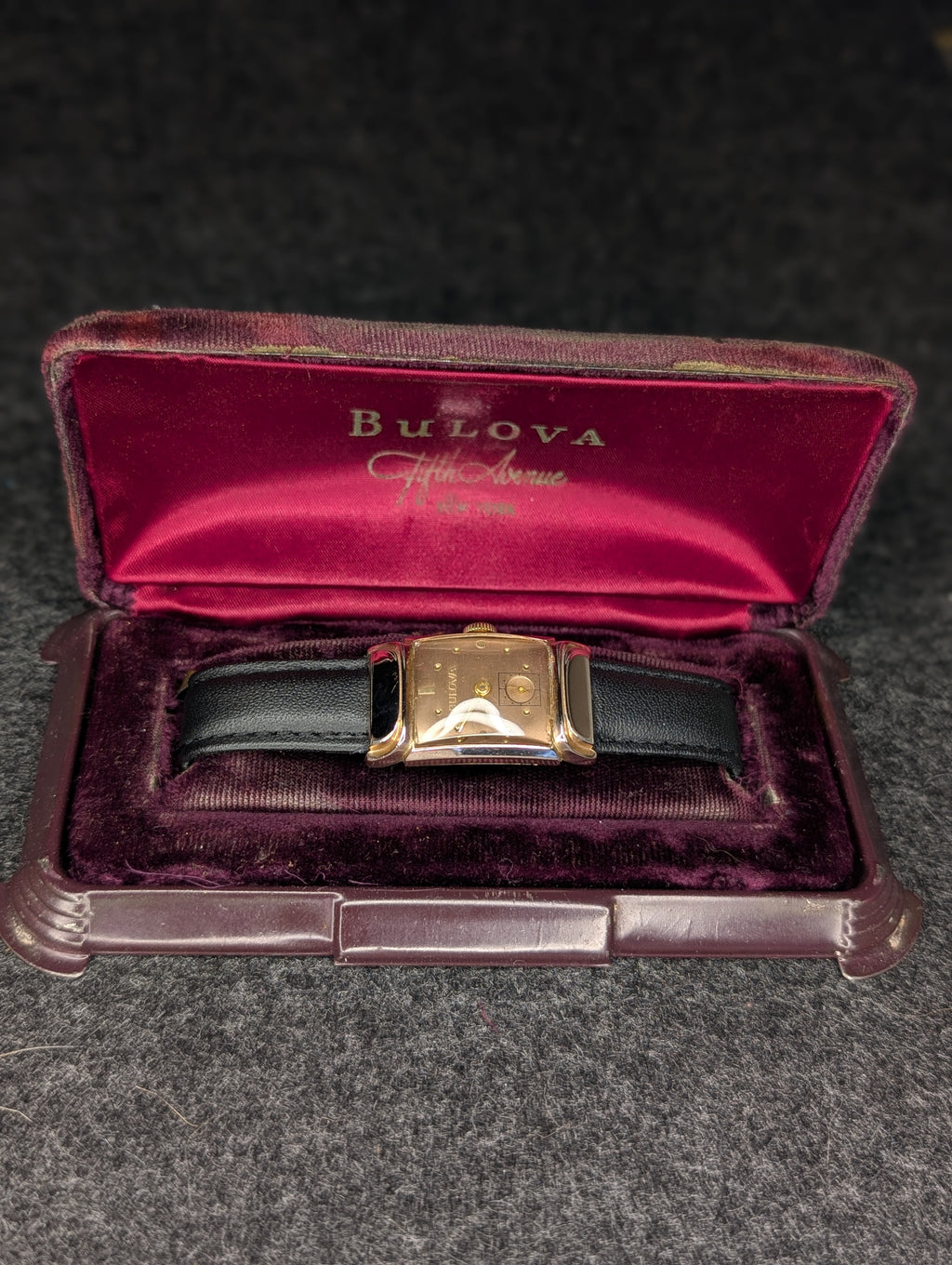 1940's Bulova Squadron - 14k Rose Gold Filled (With Box)