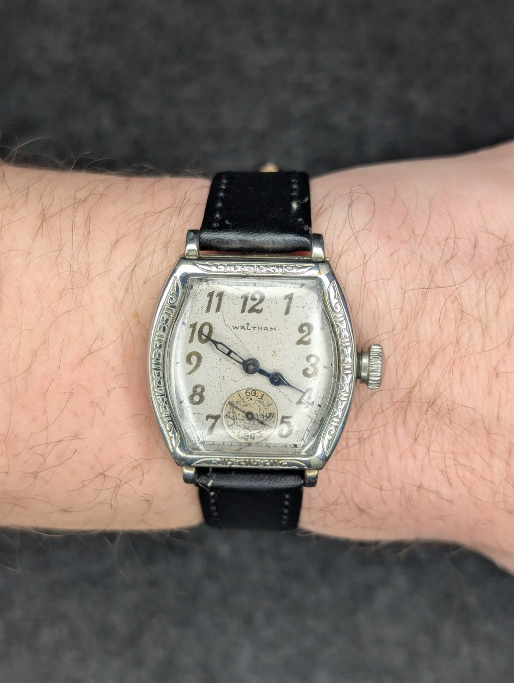 1931 Waltham Tonneau Case - Manual Wind