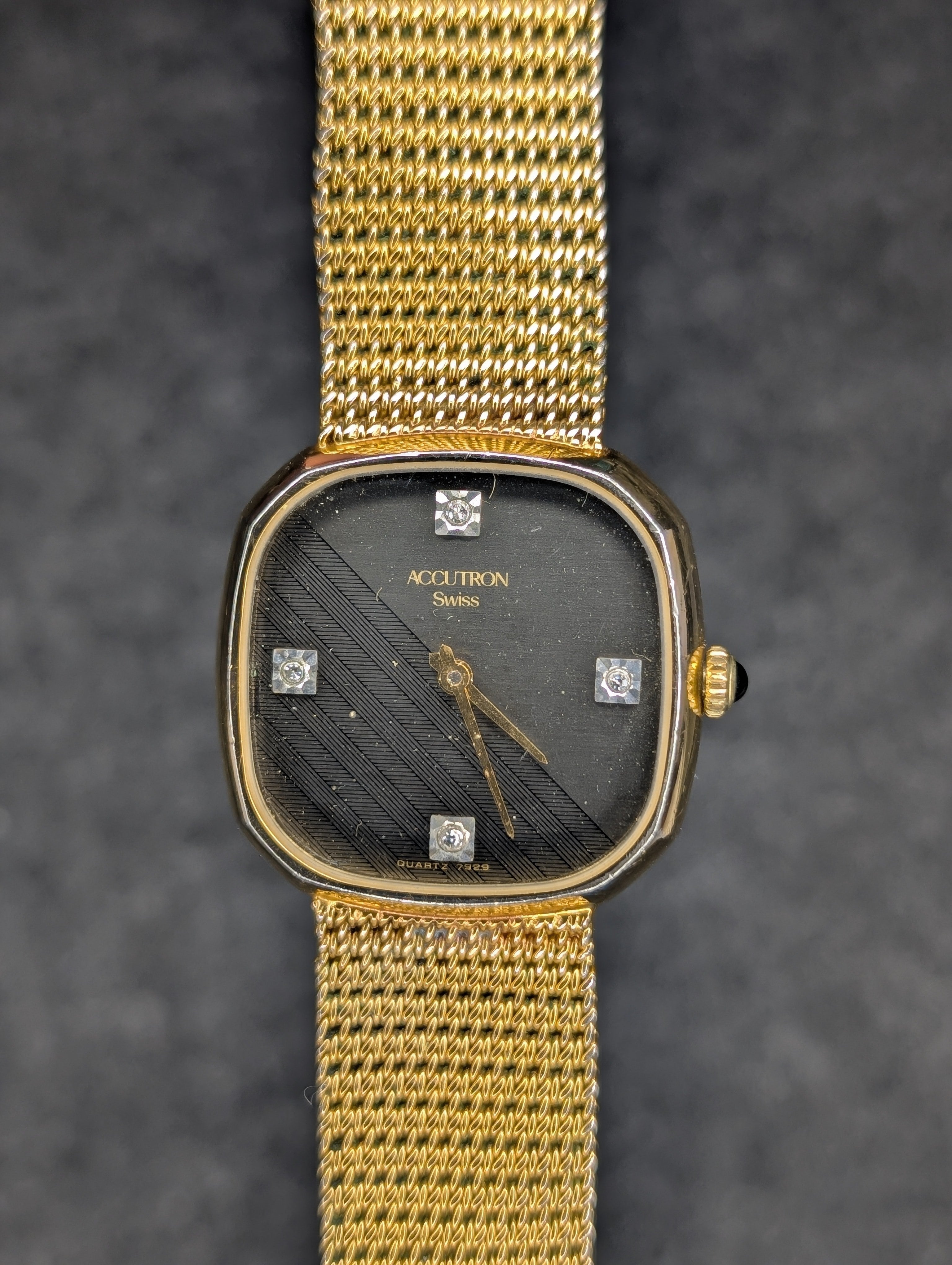 1980's Bulova Accutron Integrated Bracelet - Quartz