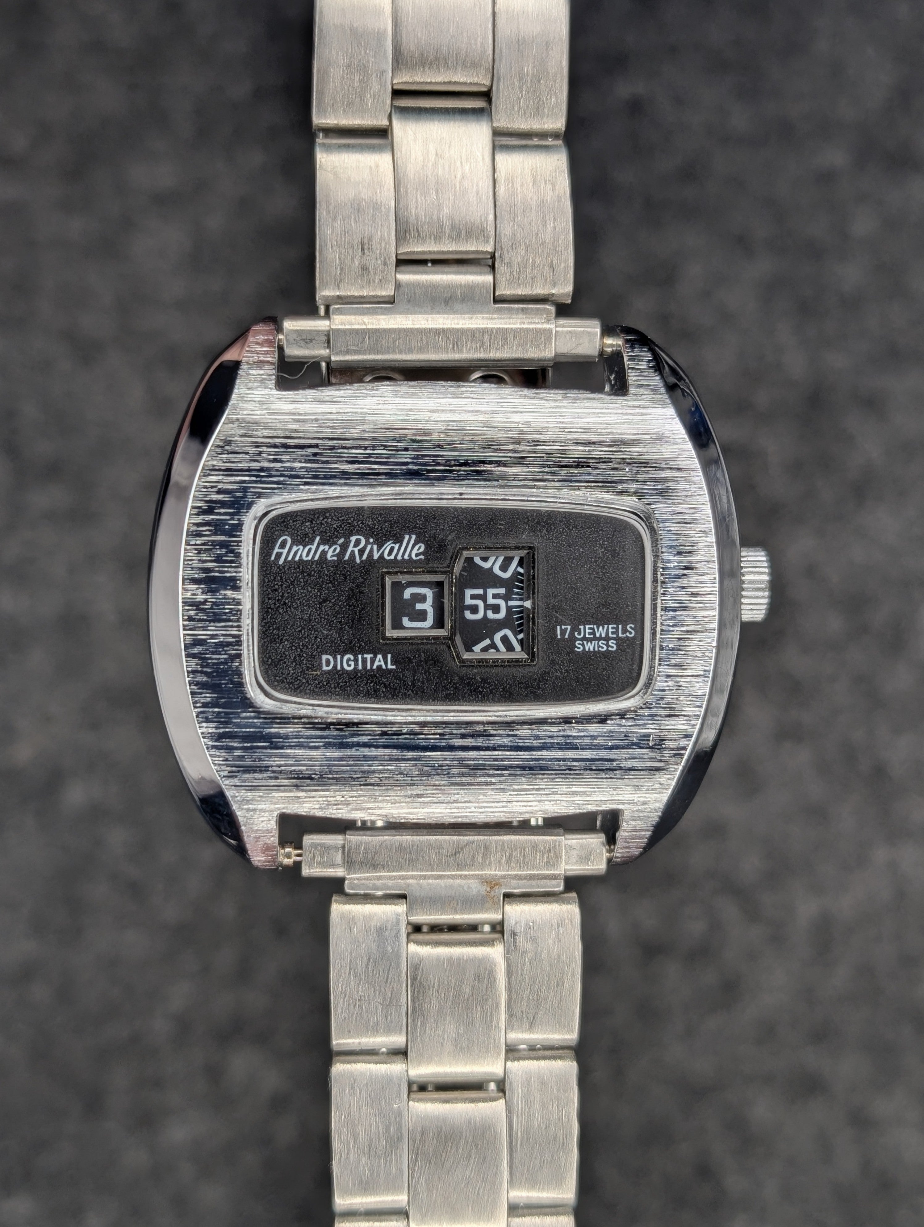 1970's Andre Rivalle Jump Hour - Manual Wind