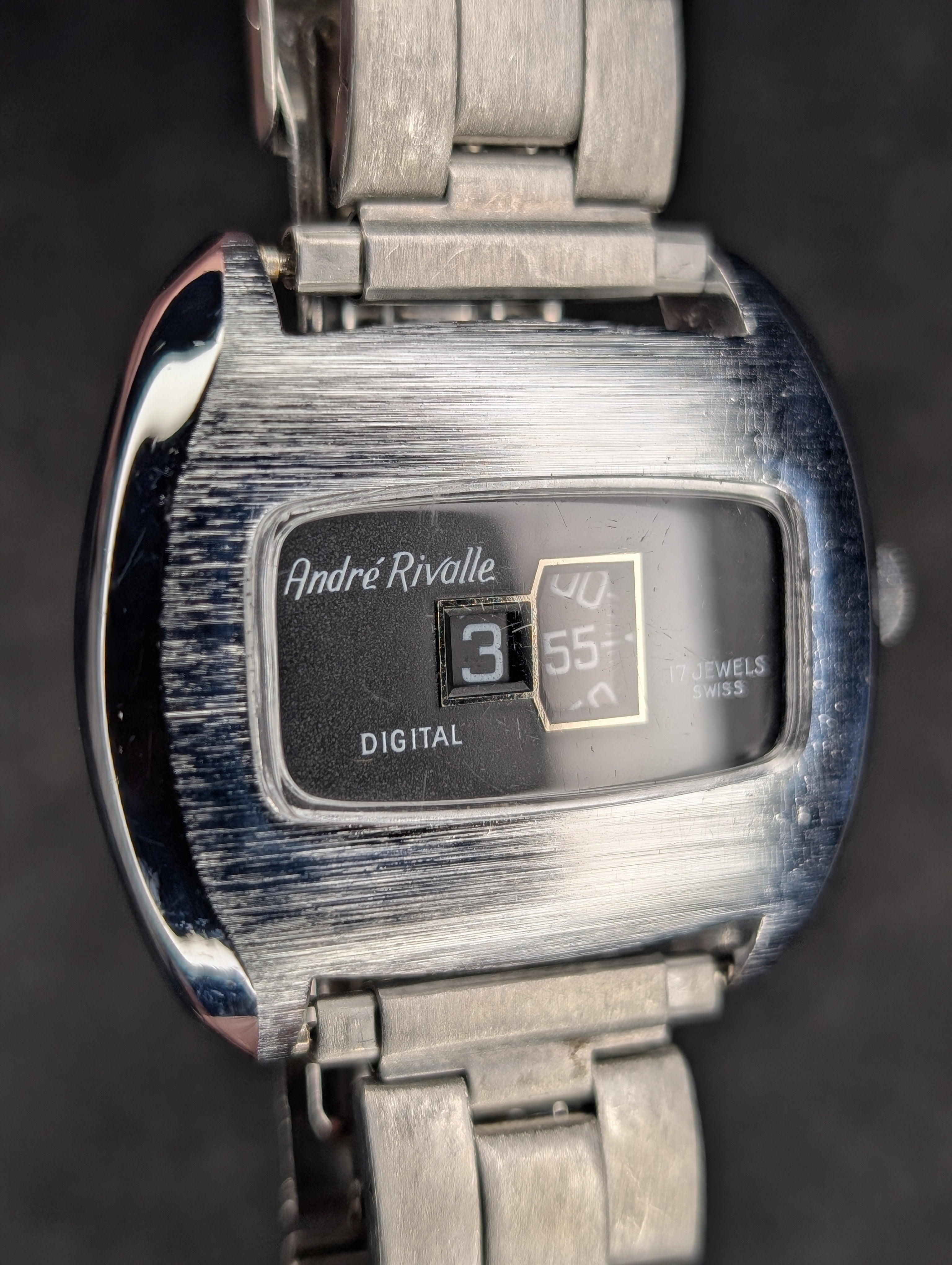 1970's Andre Rivalle Jump Hour - Manual Wind