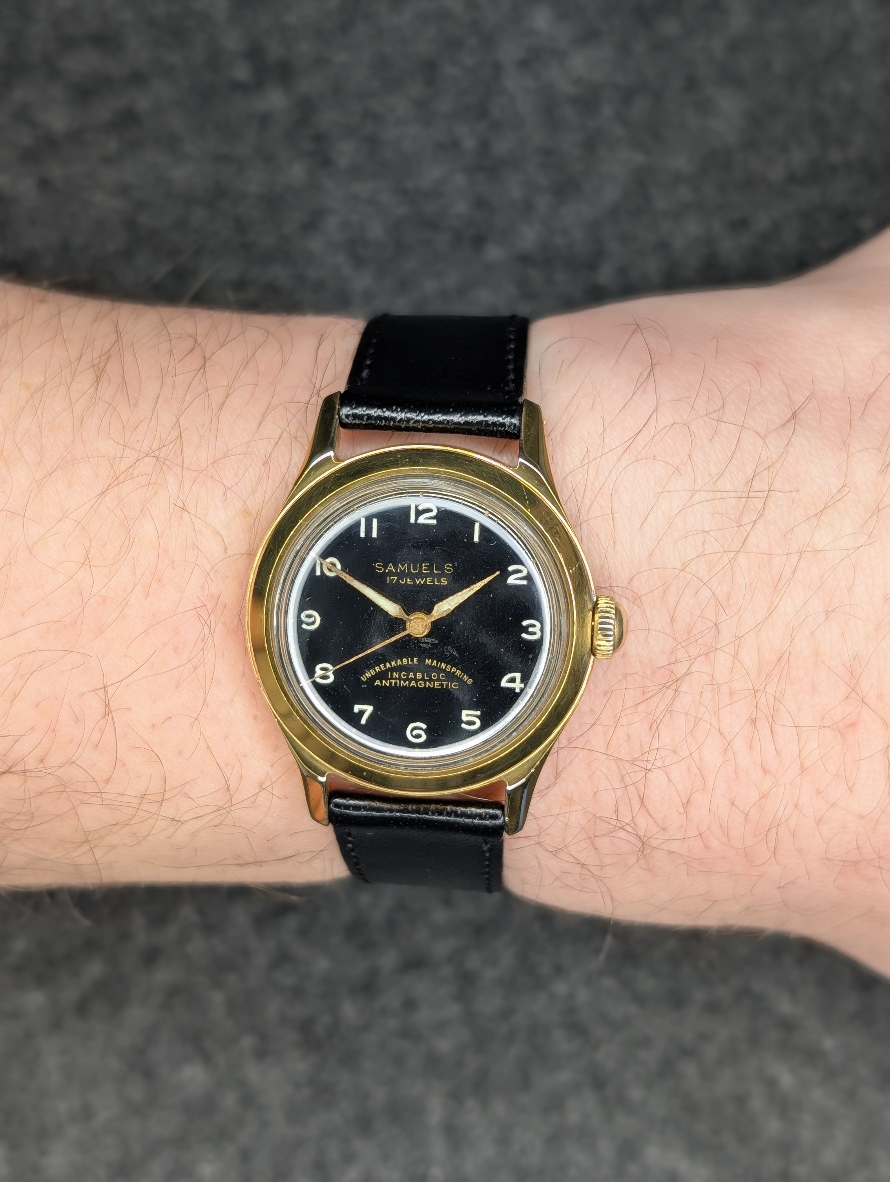 1950's Samuels 17 Jewel - Manual Wind