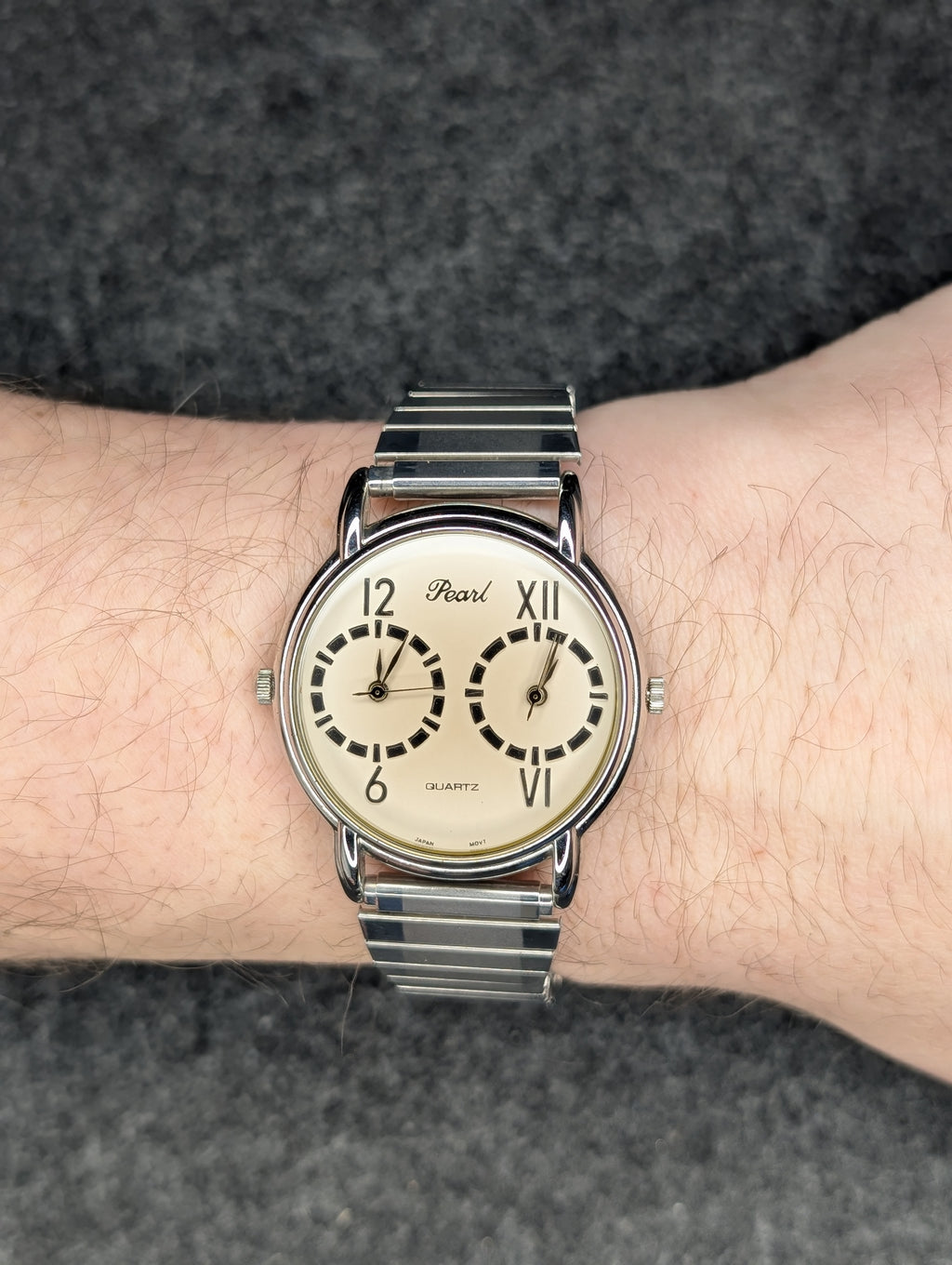 Vintage Pearl Dual Time - Quartz