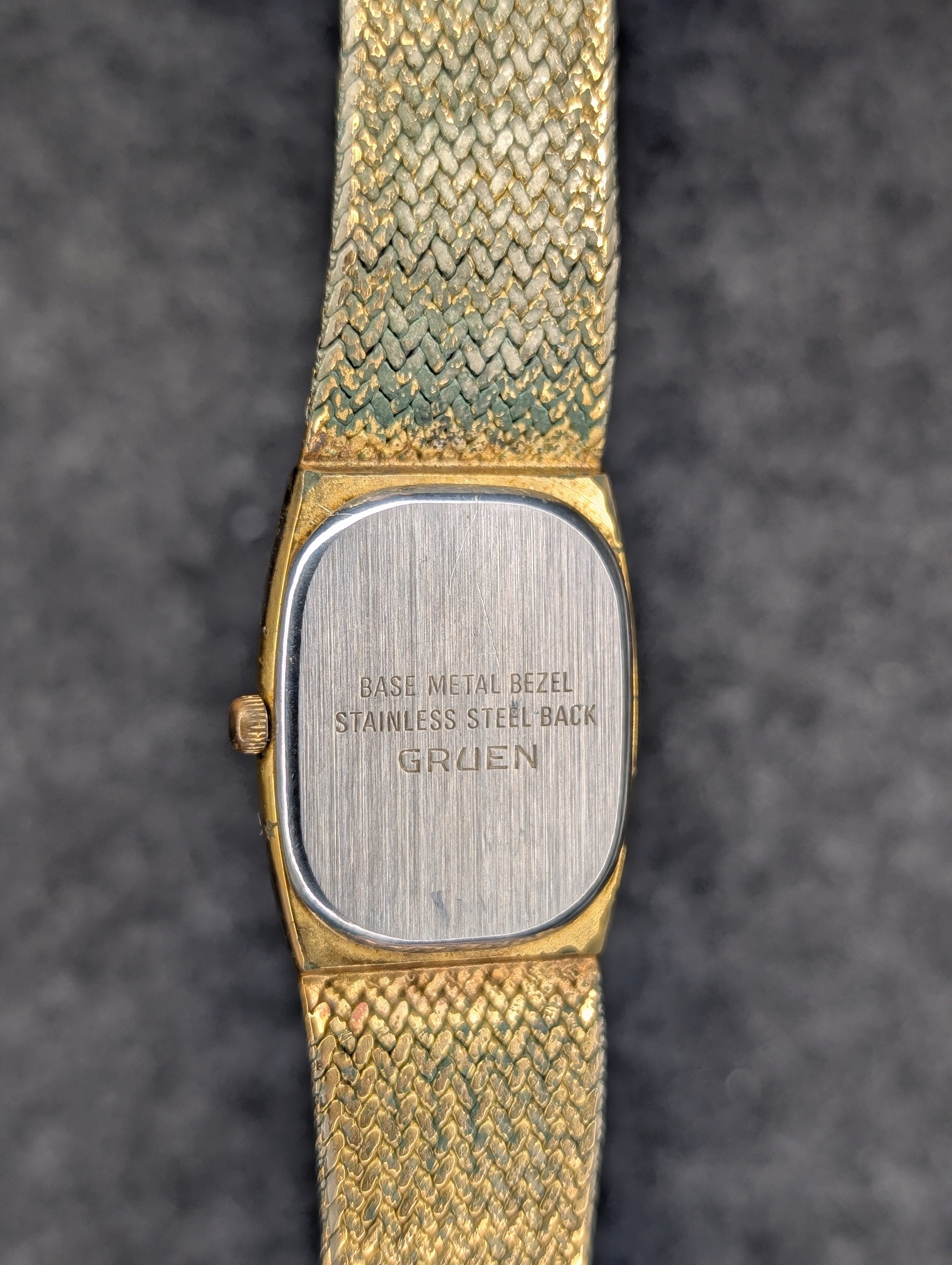 1980's Gruen Precision Integrated Bracelet