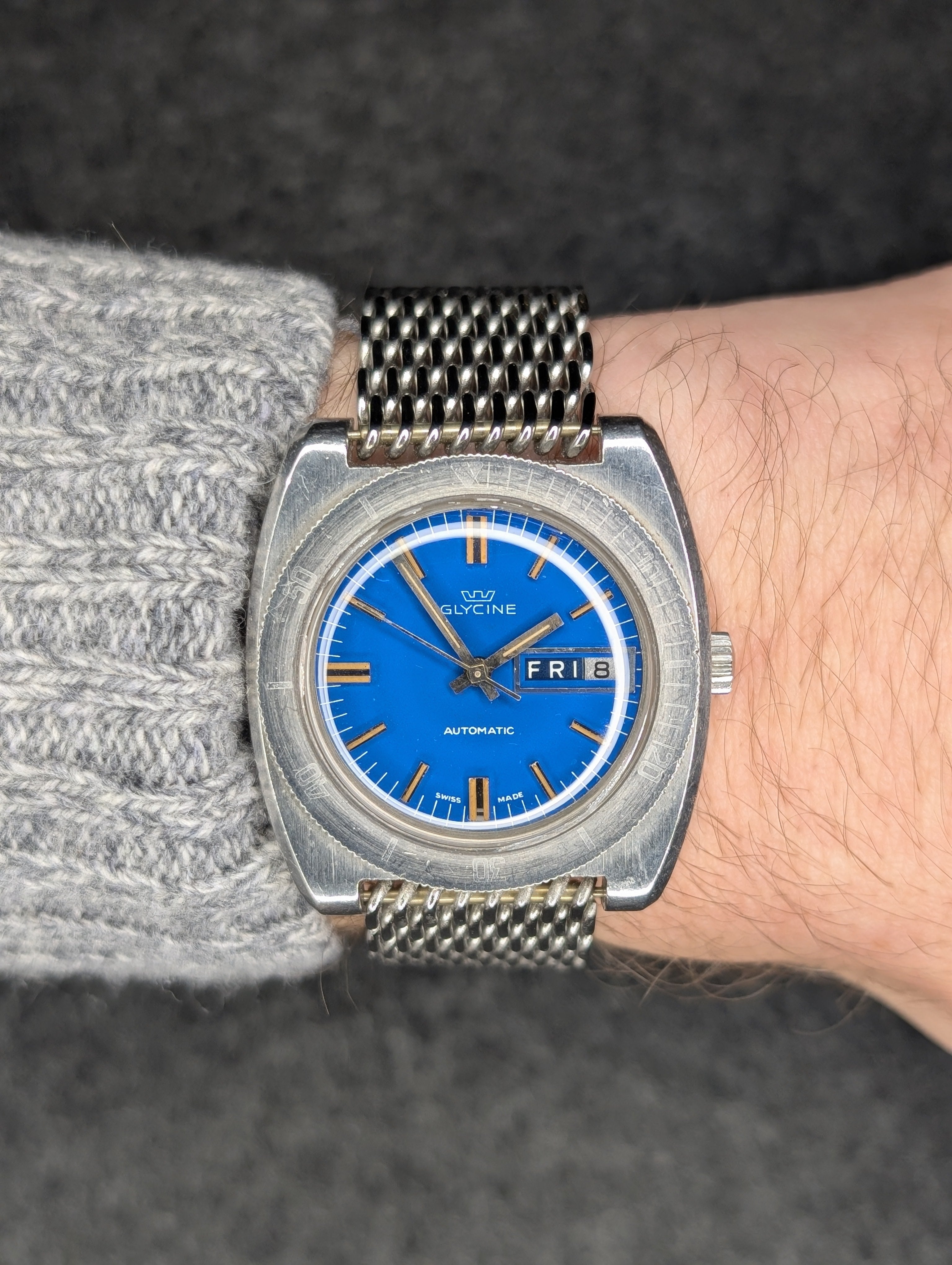 1960's Glycine "Blue Ghost" Diver - Automatic